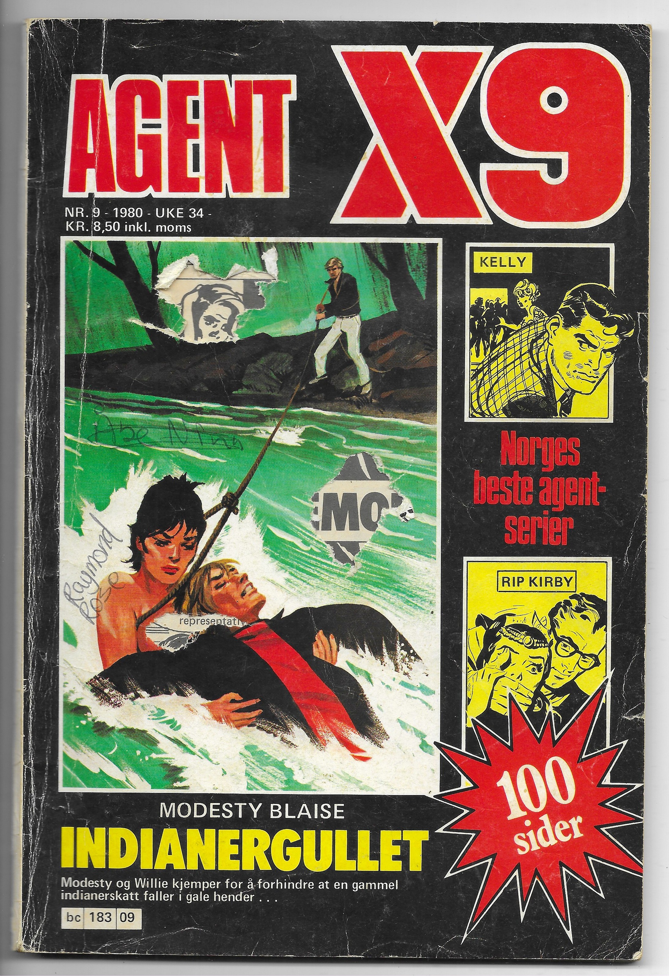 AGENT  X9  Nr.9  1980  VG-