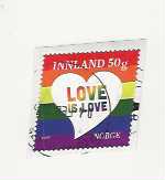 LOVE IS LOVE POSTKLIPP