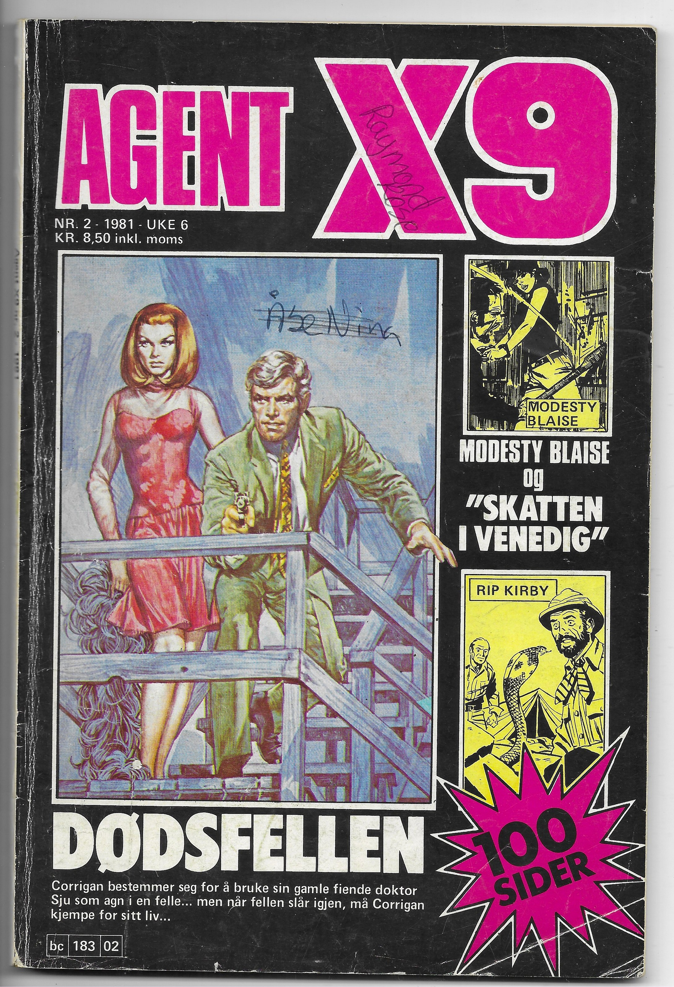 AGENT  X9  Nr.2  1981  VG
