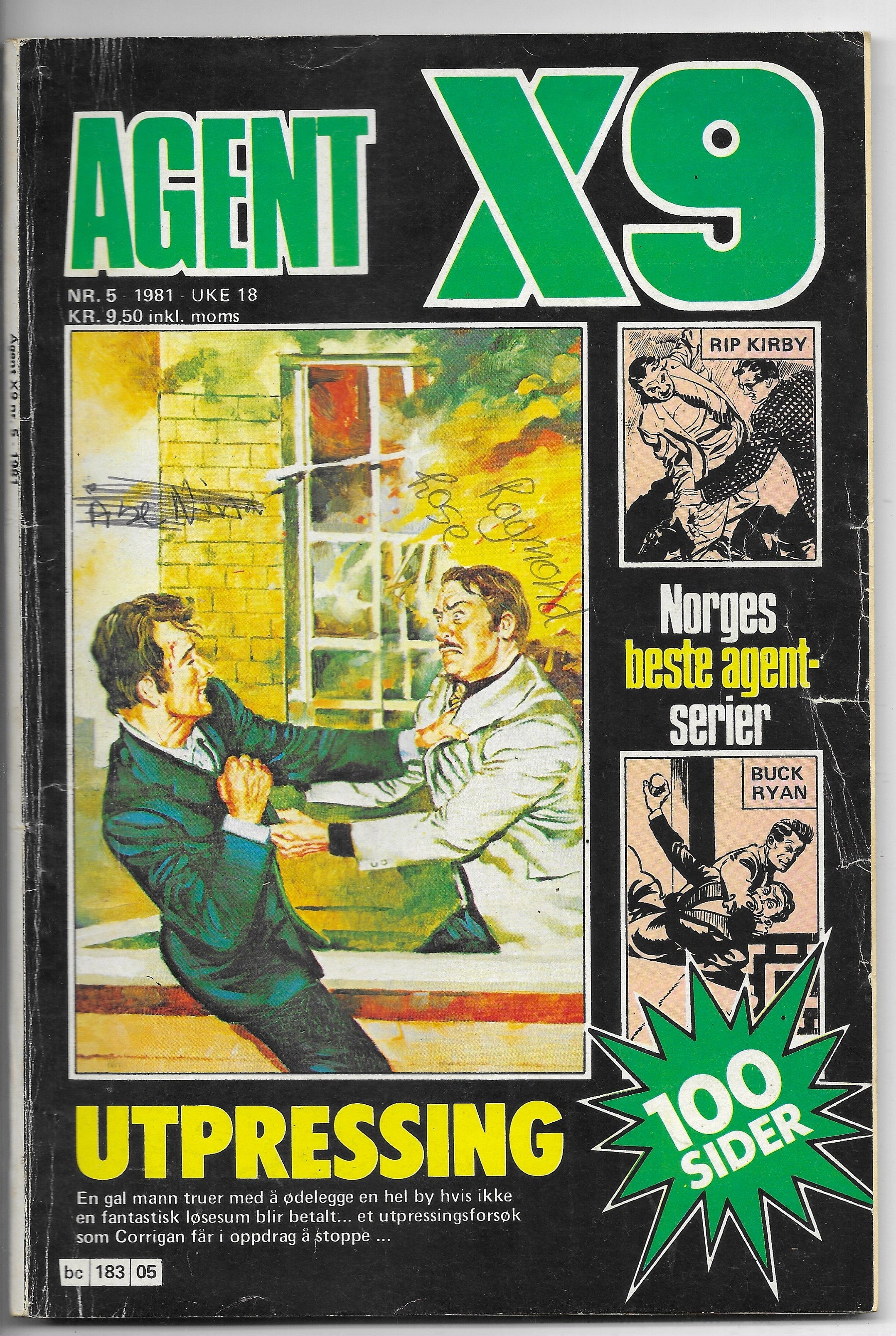 AGENT  X9  Nr.5  1981  VG