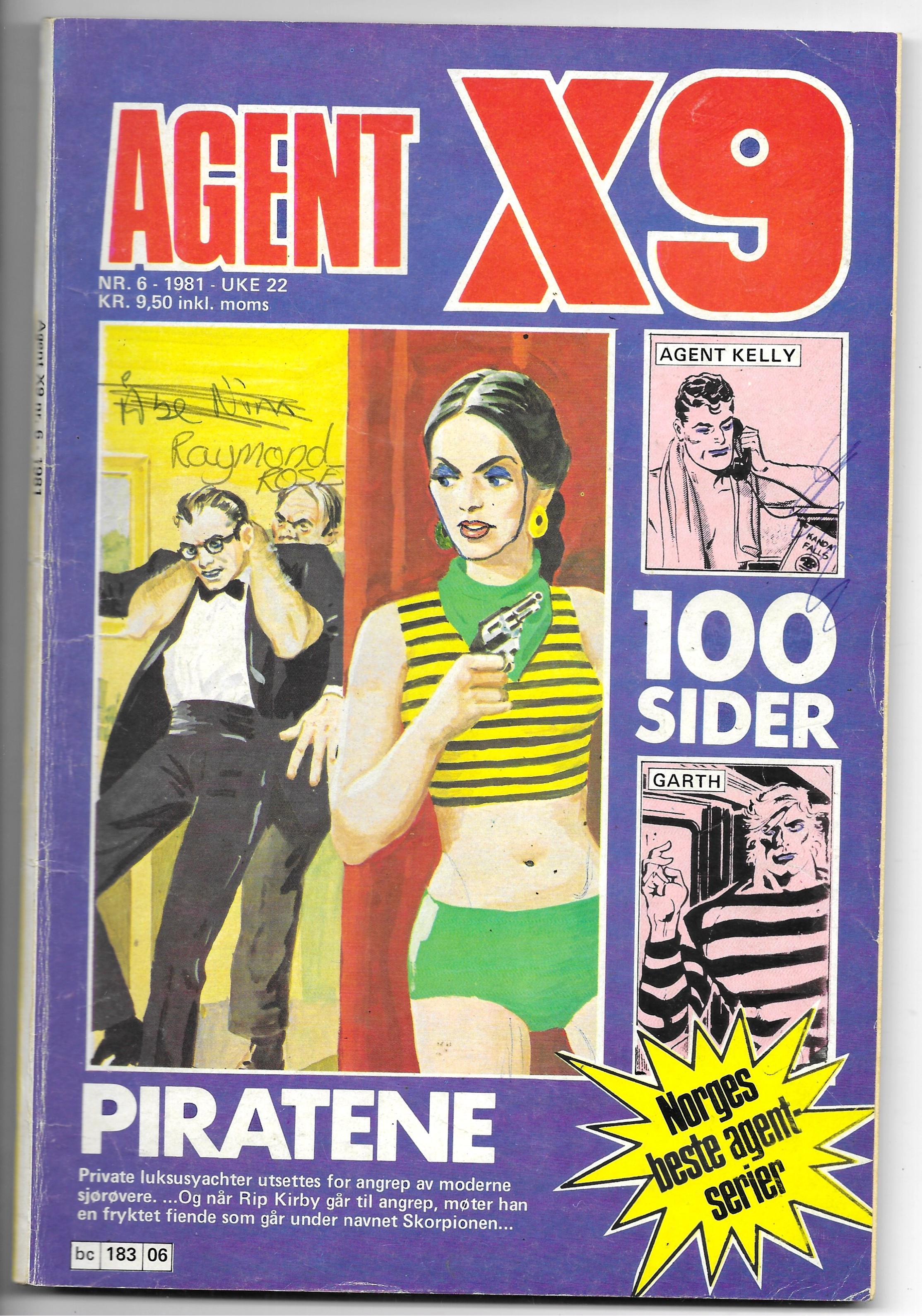 AGENT  X9  Nr.6  1981  VG