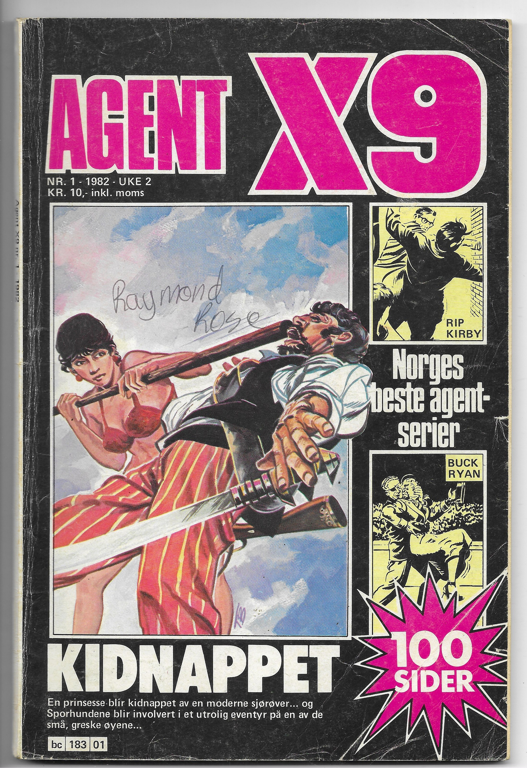 AGENT  X9  Nr.1  1982  VG