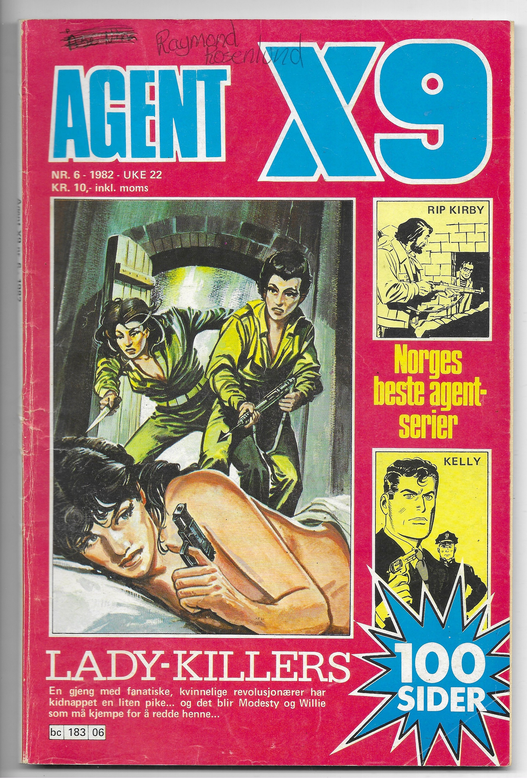 AGENT  X9  Nr.6  1982  VG-