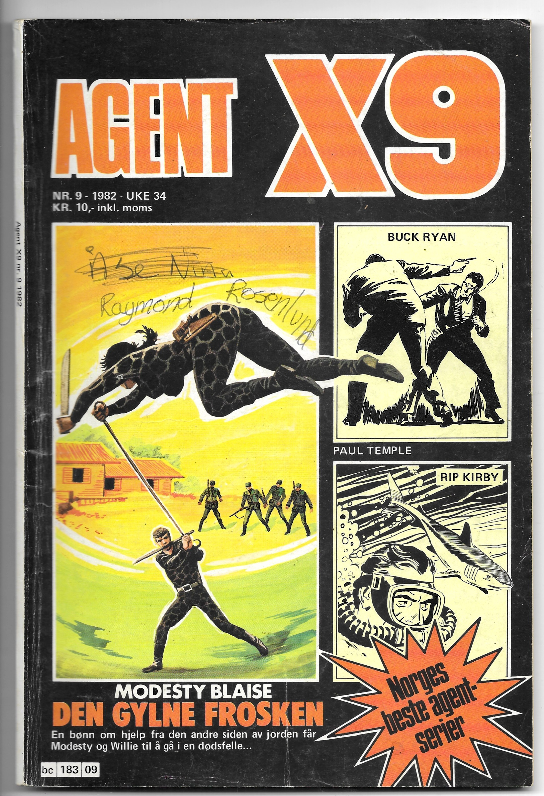 AGENT  X9  Nr.9  1982  VG