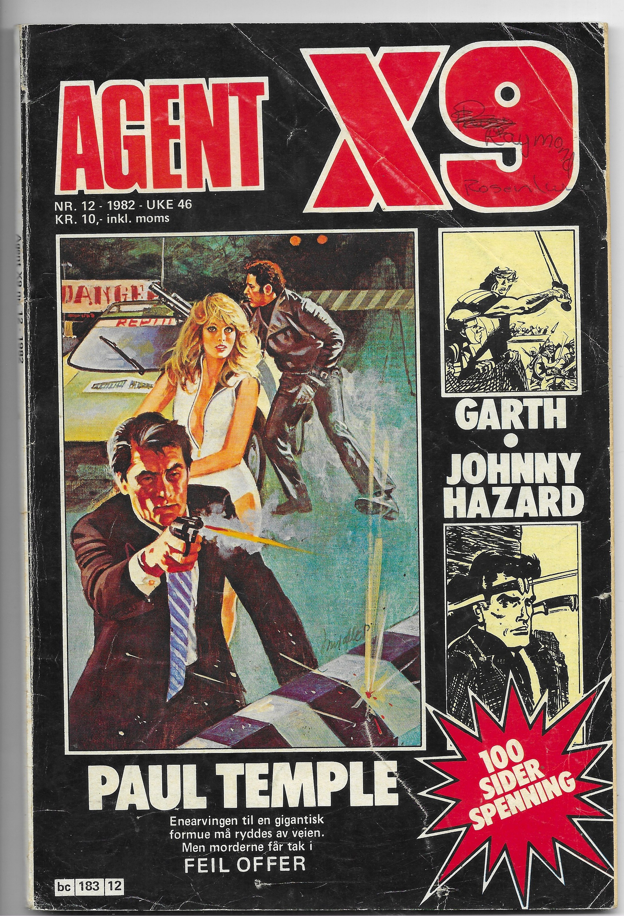 AGENT  X9  Nr.12  1982  VG