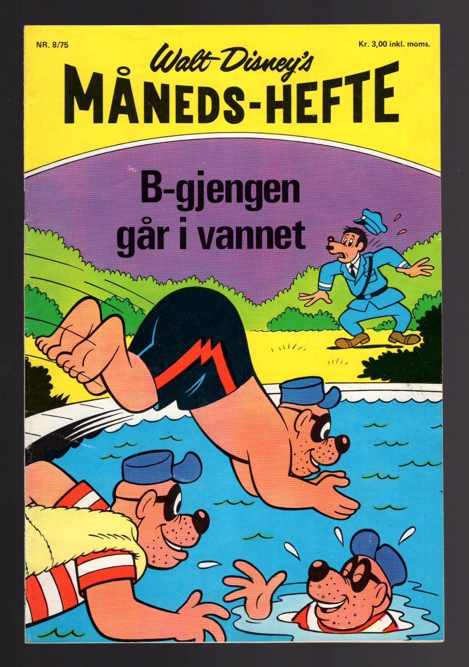 WALT DISNEY'S MÅNEDSHEFTE	1975	NR	8		KVALITET:	FN