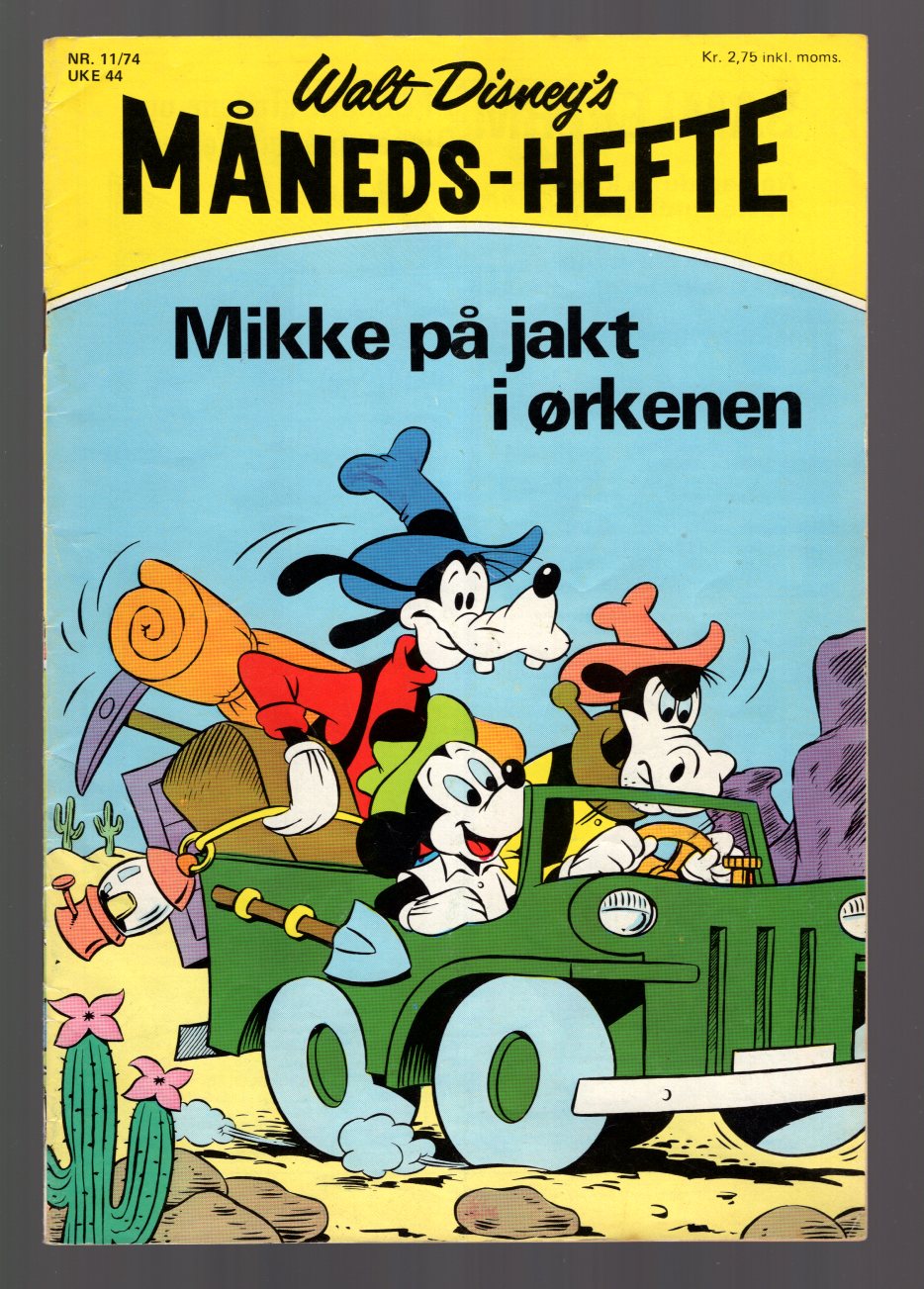 WALT DISNEY'S MÅNEDSHEFTE	1974	NR	11	##	KVALITET:	FN-