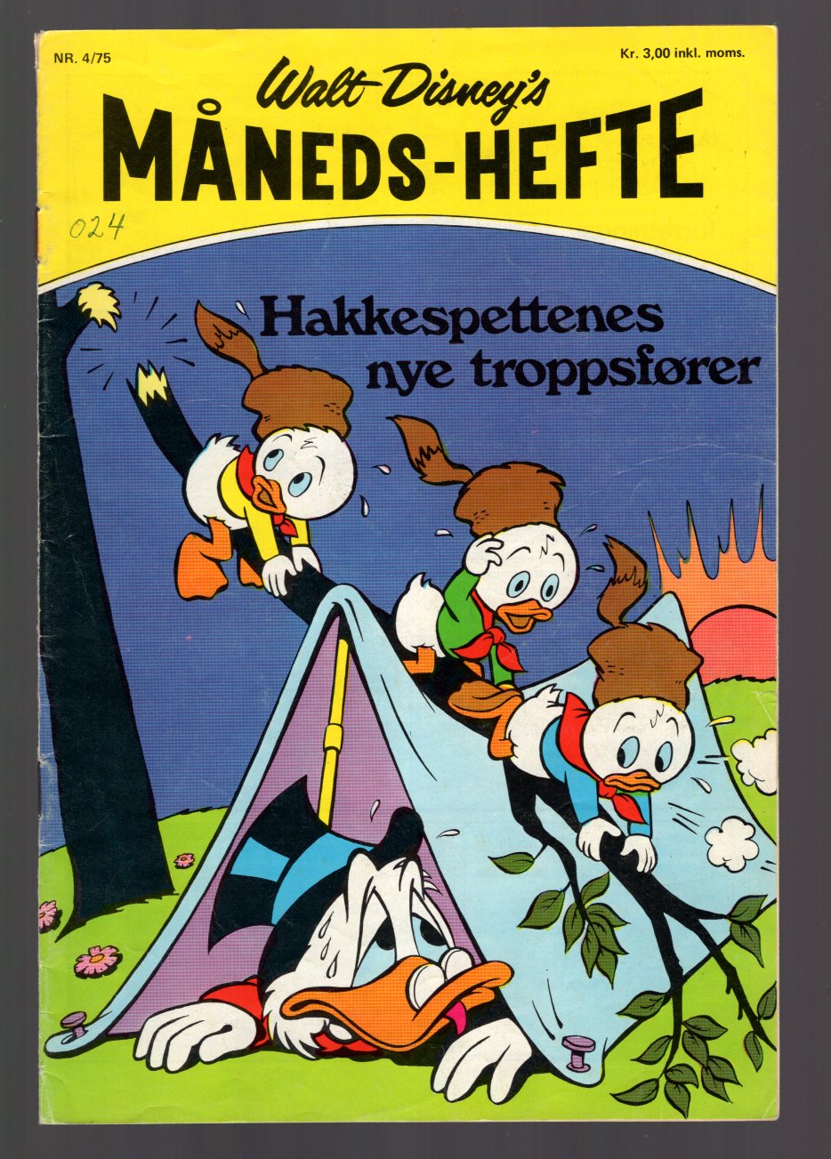 WALT DISNEY'S MÅNEDSHEFTE	1975	NR	4	##	KVALITET:	VG