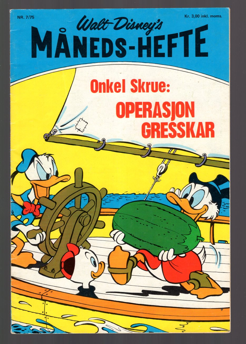 WALT DISNEY'S MÅNEDSHEFTE	1975	NR	7	##	KVALITET:	VG/FN