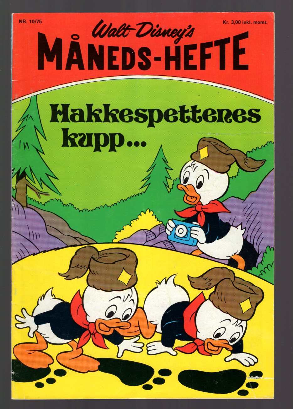 WALT DISNEY'S MÅNEDSHEFTE	1975	NR	10	##	KVALITET:	VG+