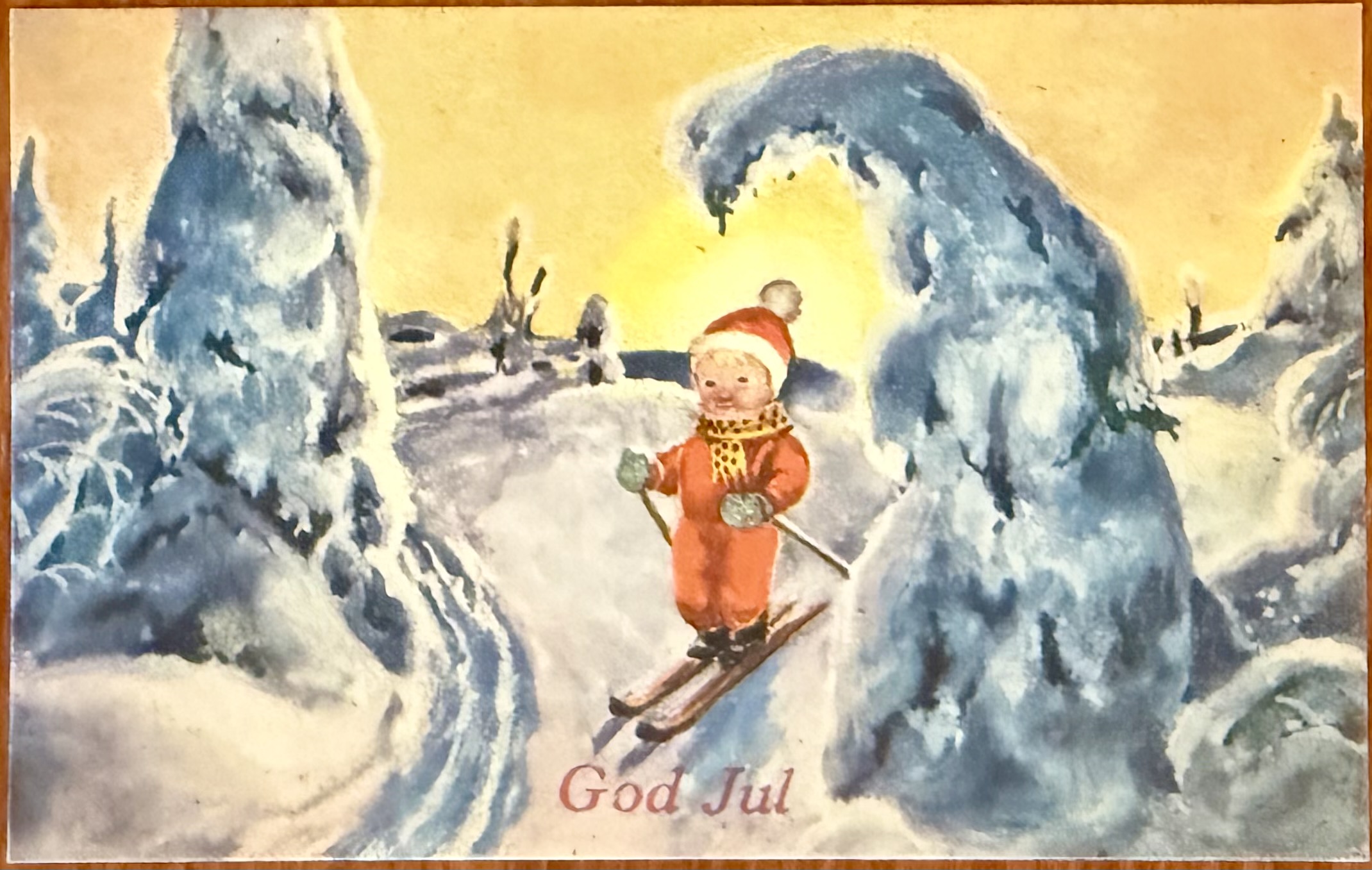 Stenberg, Mittet & co, N 2713,  liten gutt på ski