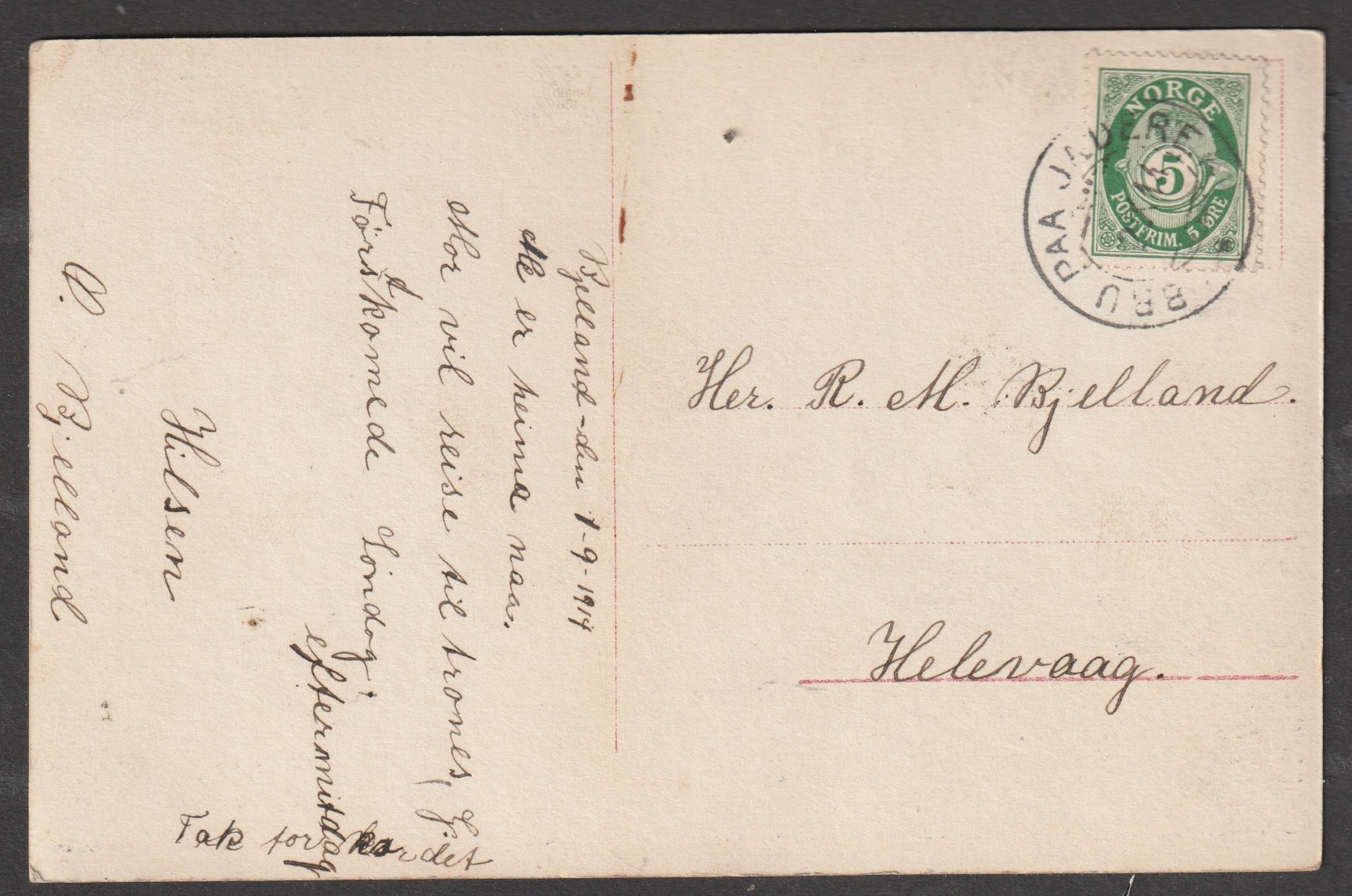 Bru paa Jæderen 2 X 14. Gr. 8