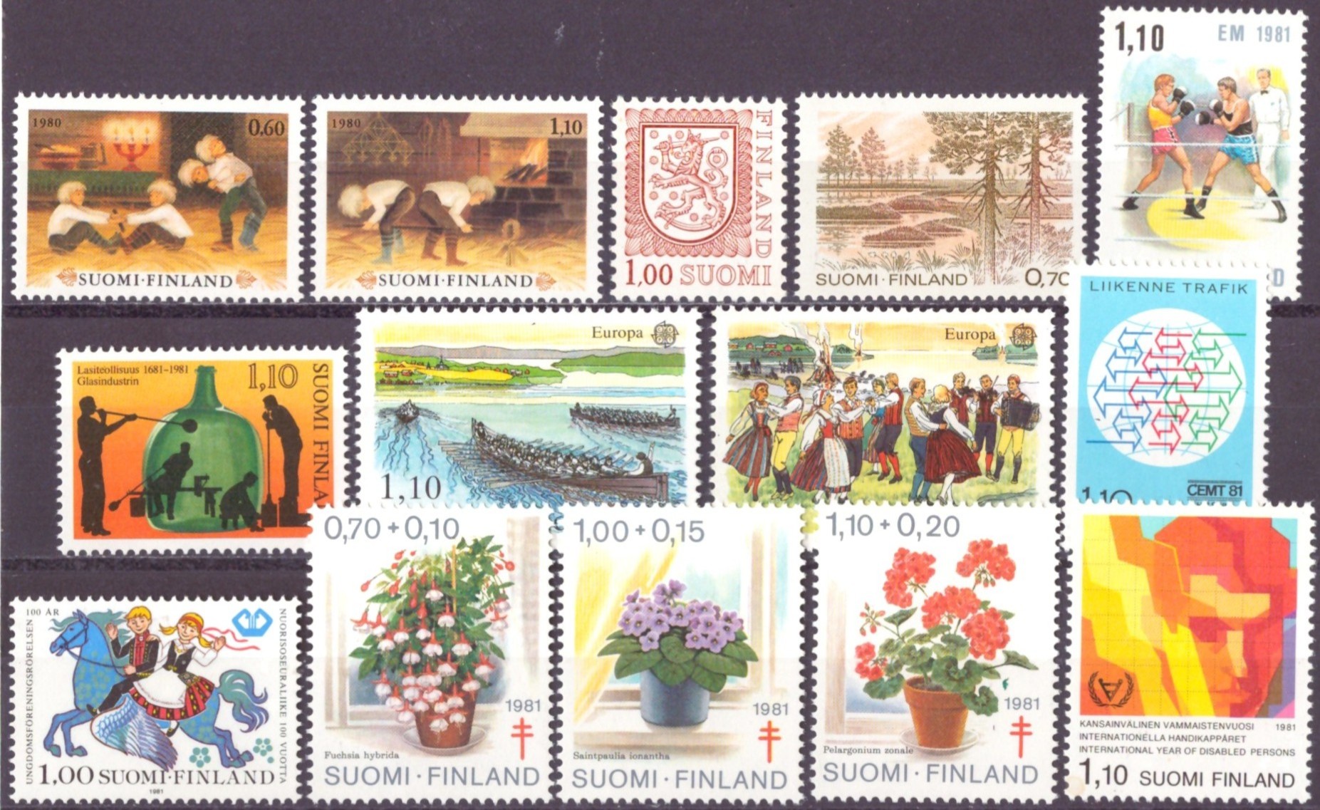 FINLAND. AFA 880-85,87-94. POSTFRISK** (82,-)