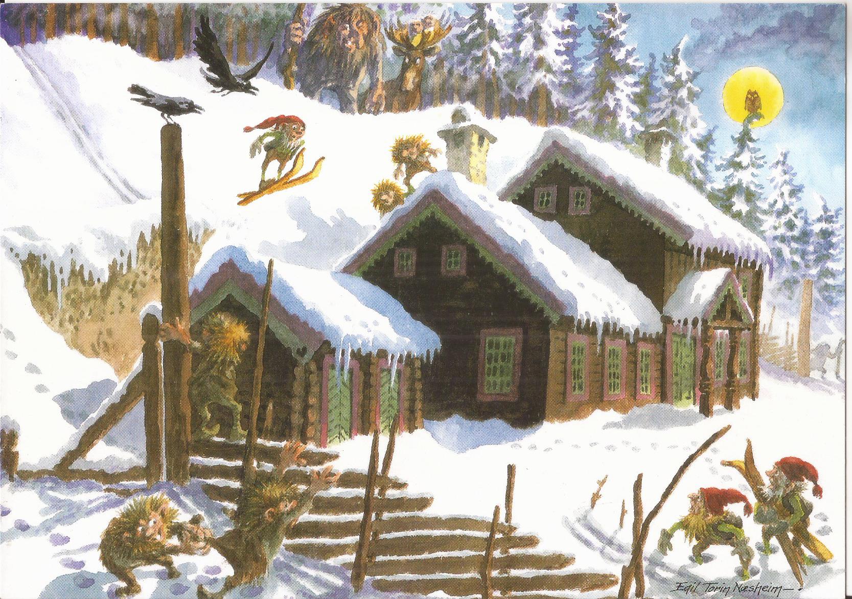 Stort postkort - Egil T.Næsheim ,Lyset fra månen