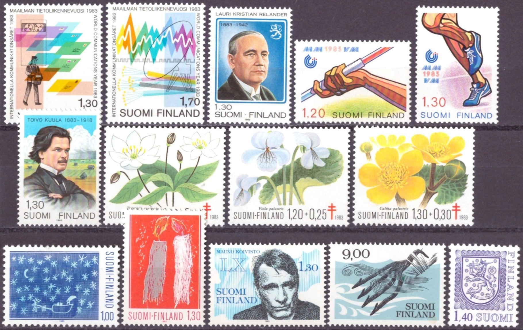 FINLAND. AFA 930-31,34-45. POSTFRISK**    (104,-)