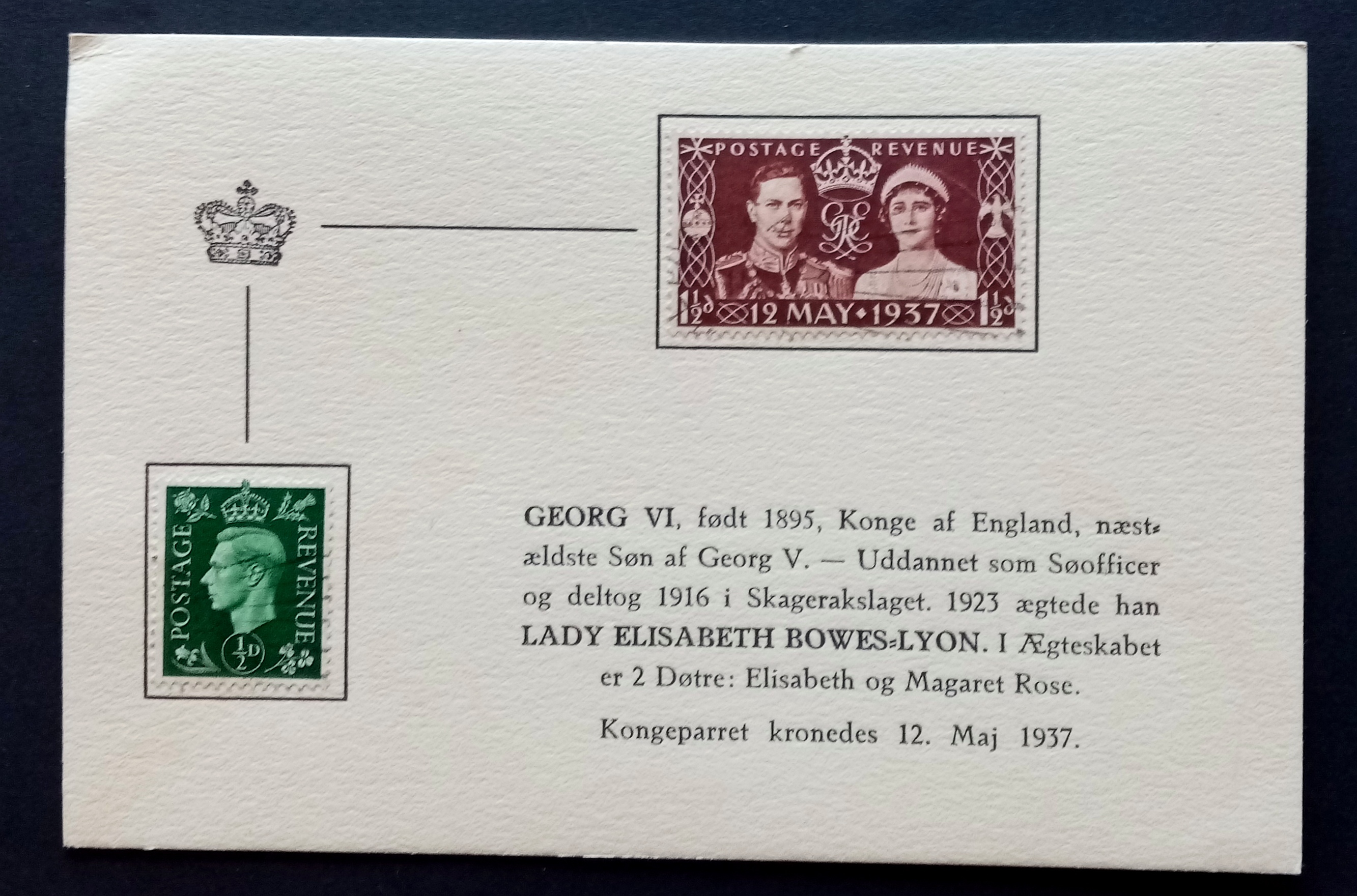 Georg VI - Kroningen 12 Mai 1937
