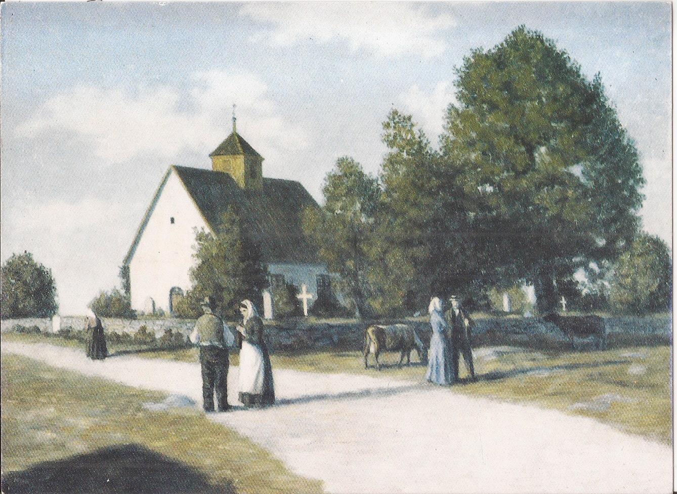 Postkort -Glemmen Gamle Kirke -Oscar Grønmyra 1903