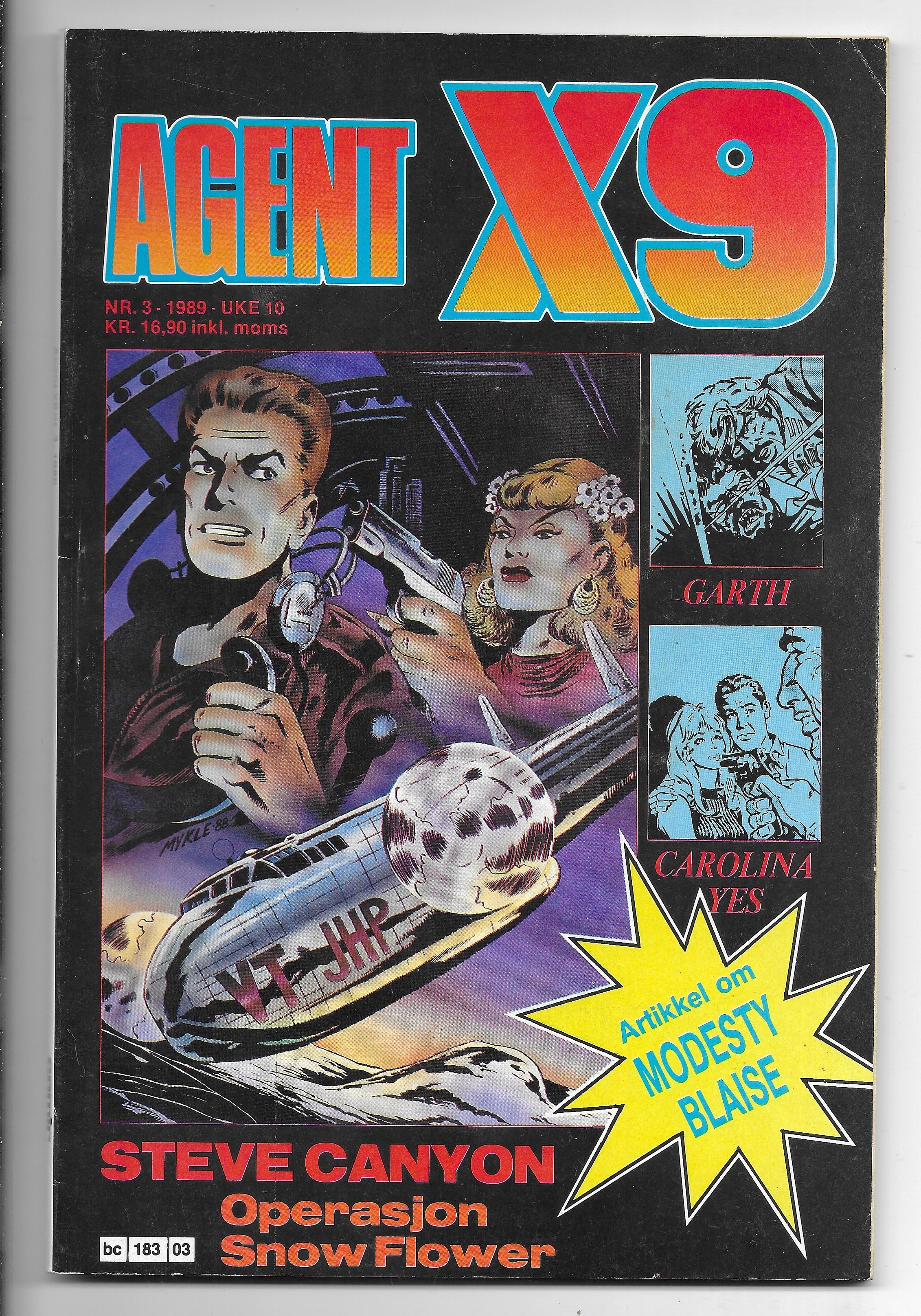 AGENT  X9  Nr.3  1989  VF-