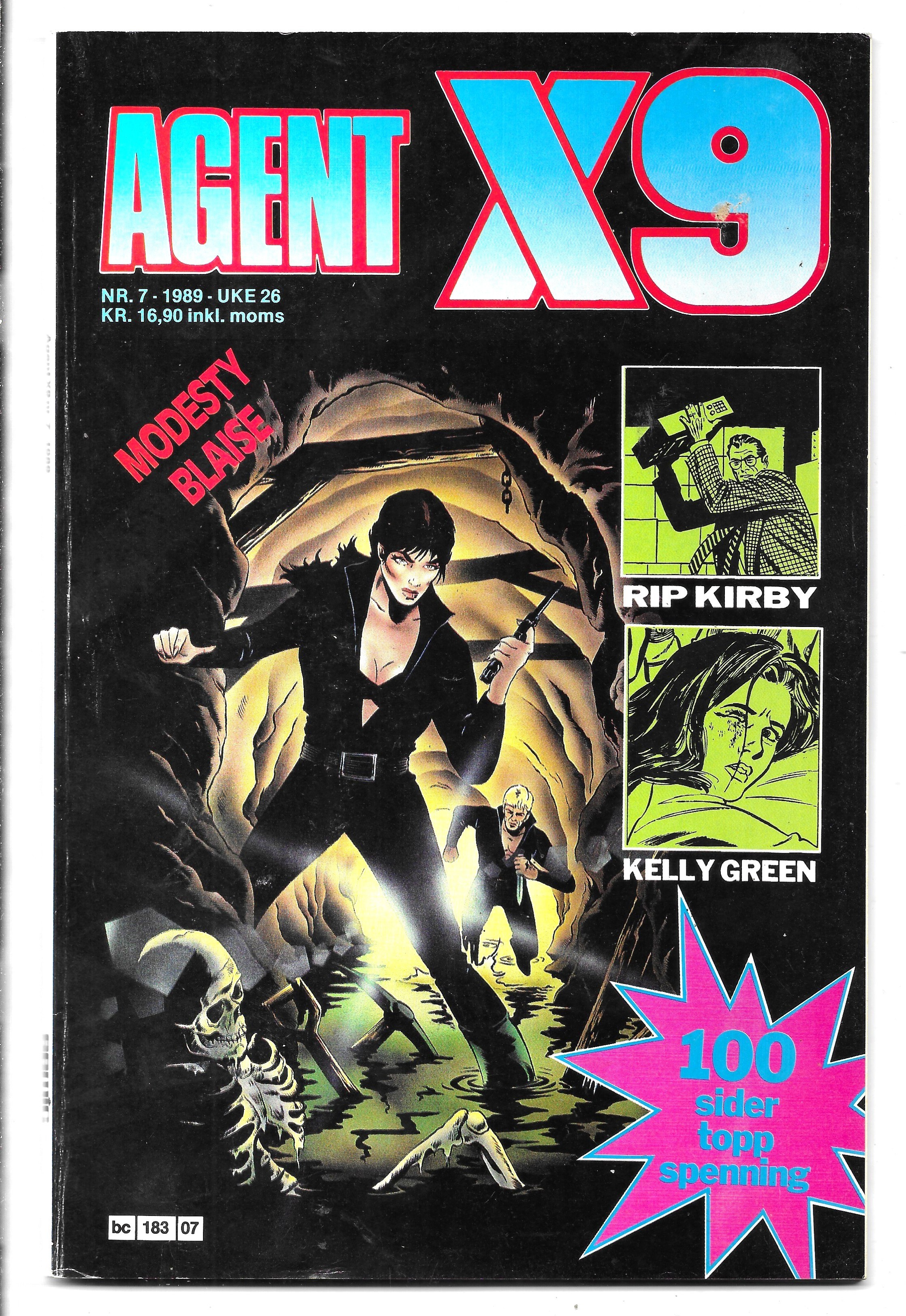 AGENT  X9  Nr.7  1989  VF-