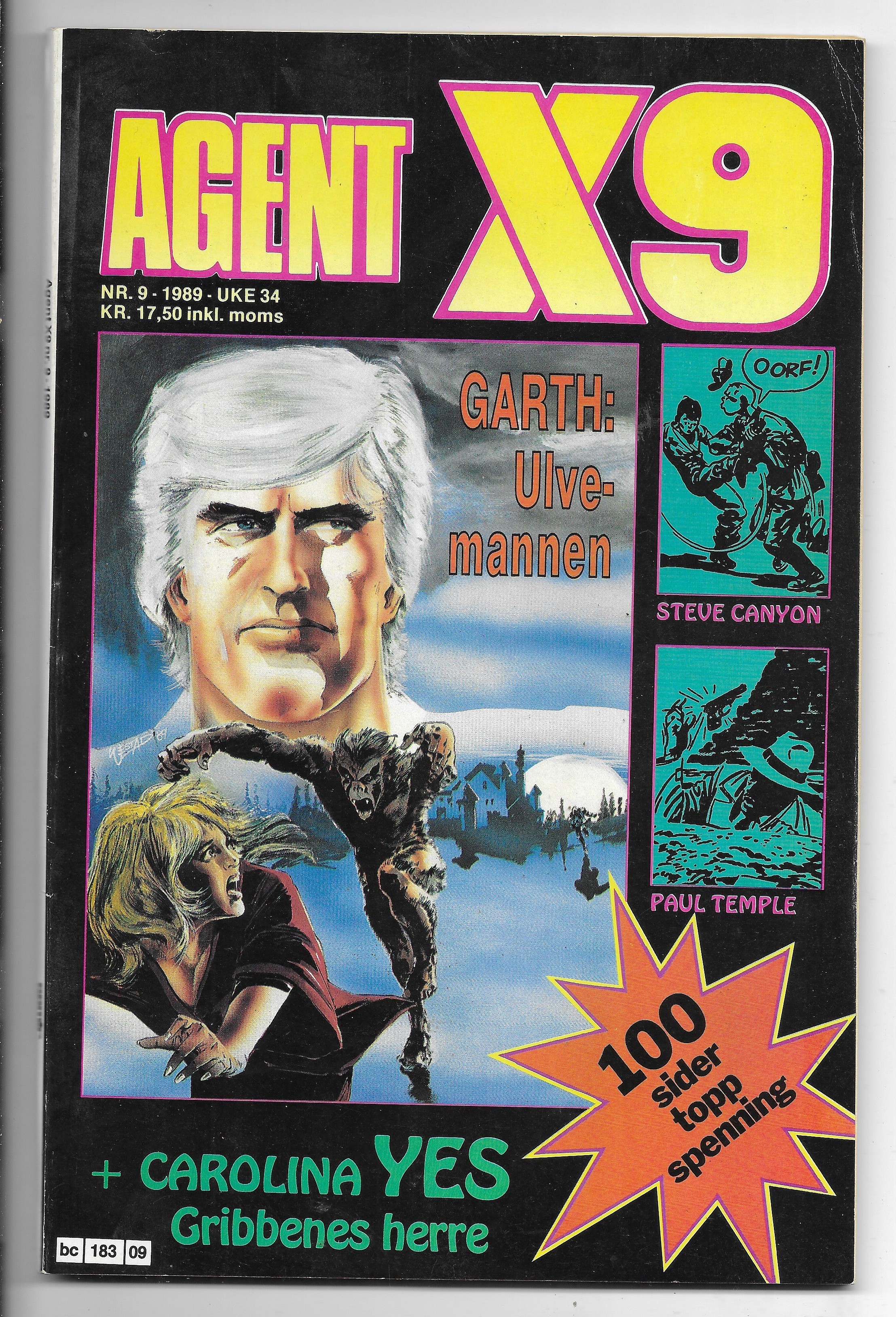 AGENT  X9  Nr.9  1989  FN.