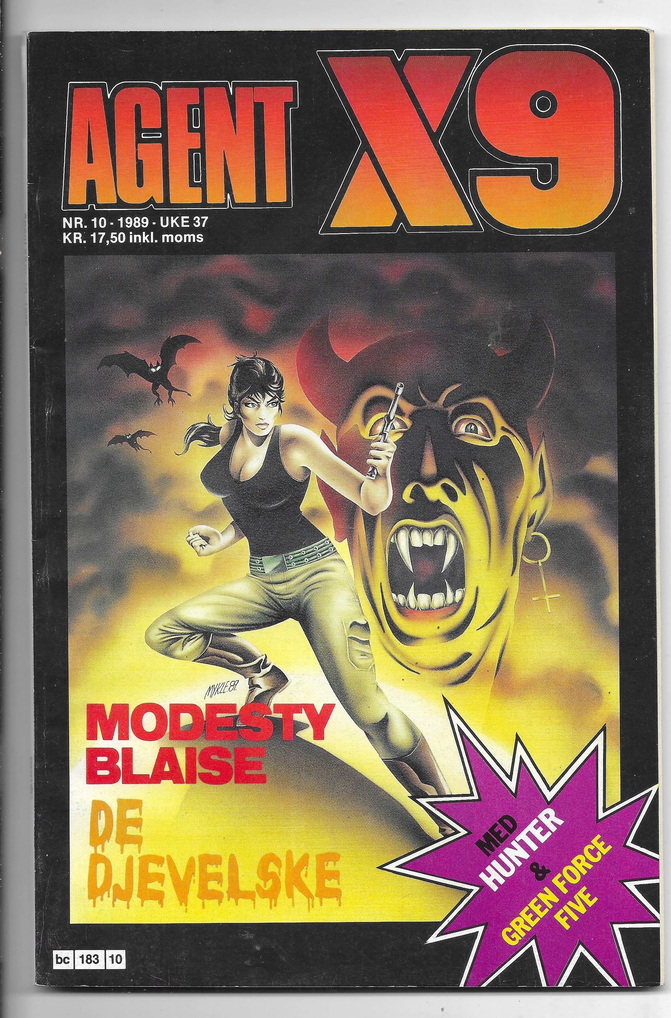AGENT  X9  Nr.10  1989  VF-