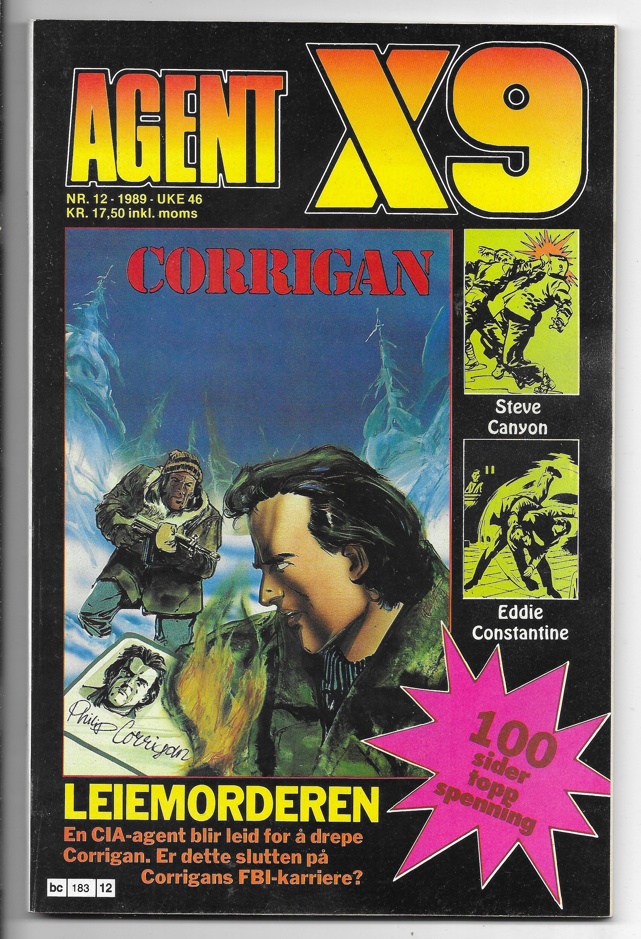 AGENT  X9  Nr.12  1989  VF-