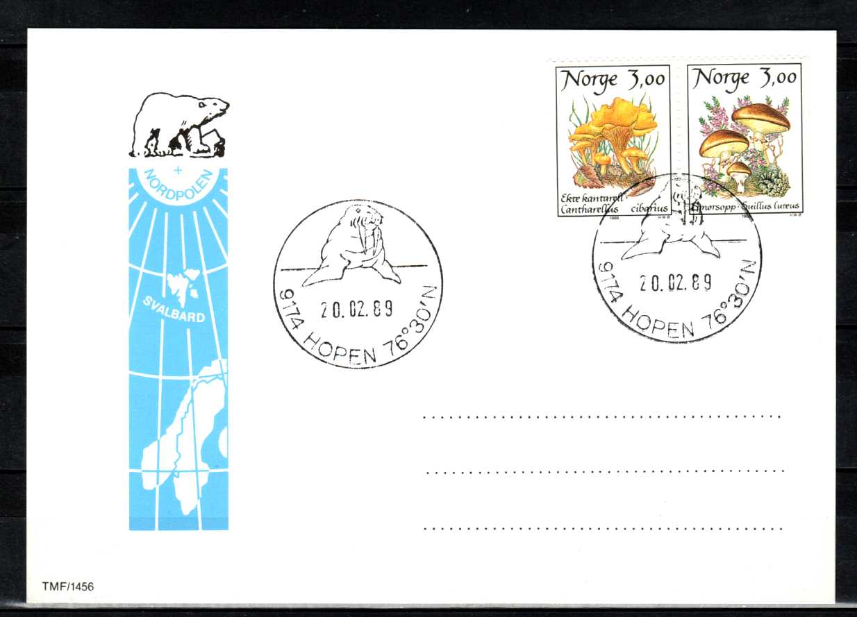 FDC HK 1061-62 stemplet Hopen