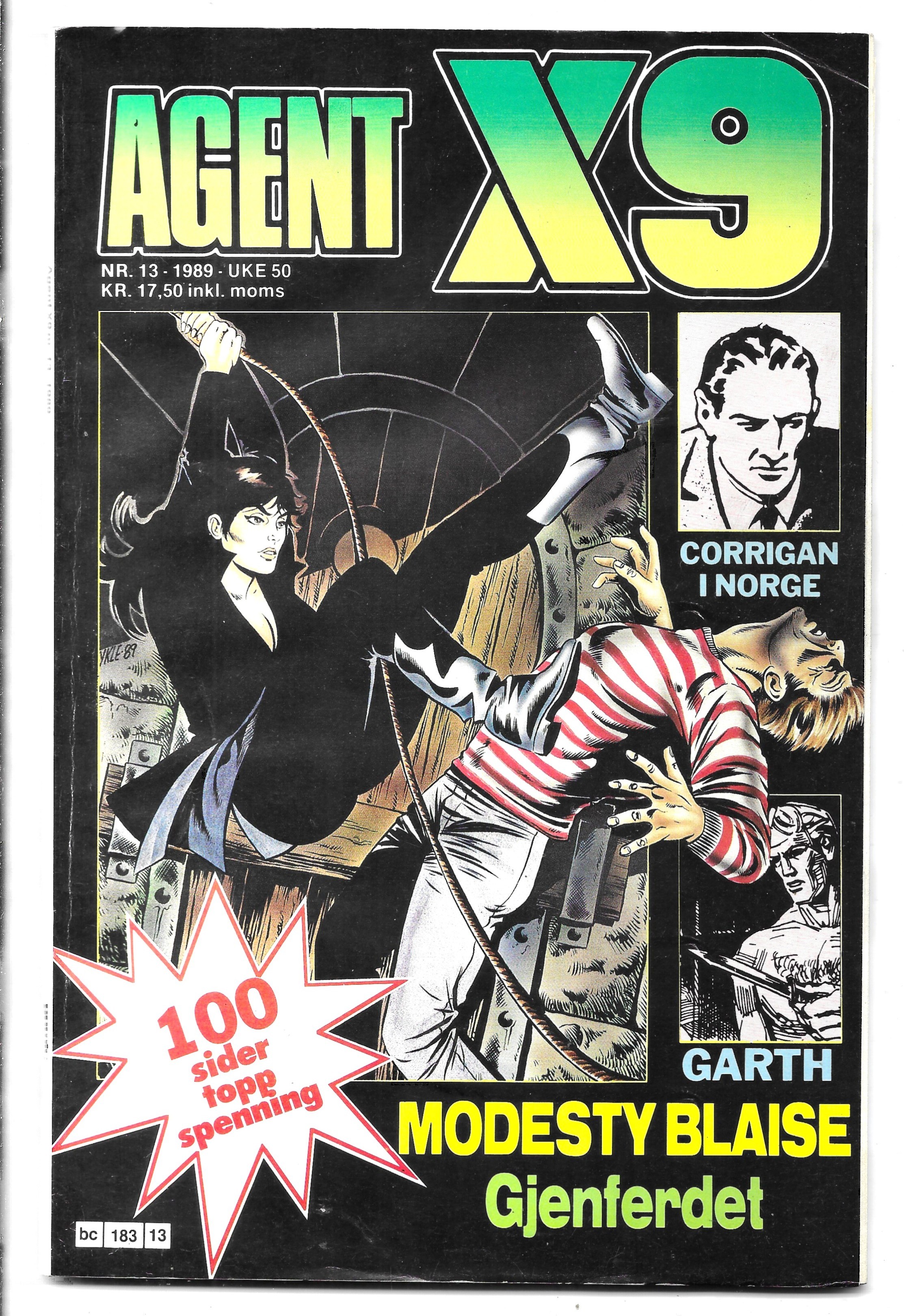 AGENT  X9  Nr.13  1989  VF-