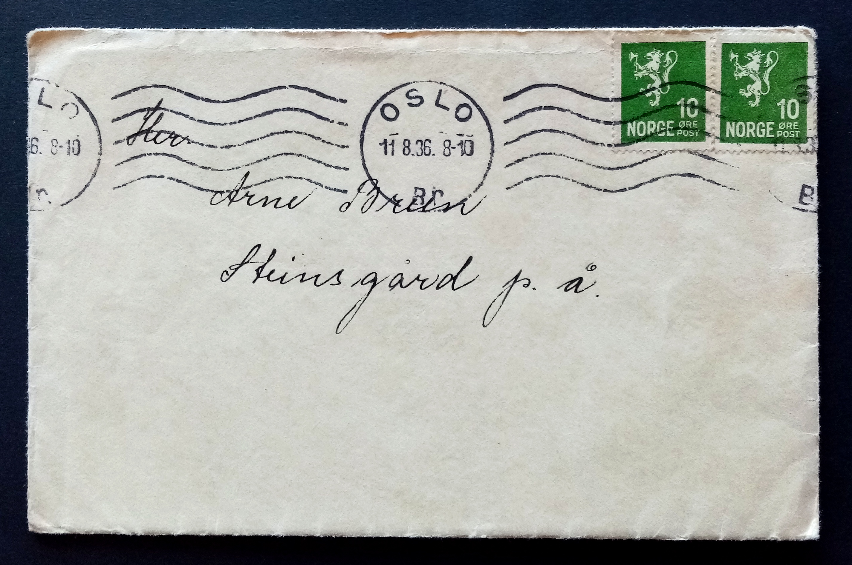 OSLO. 11.8.36.   (Nk : 2 x 141)