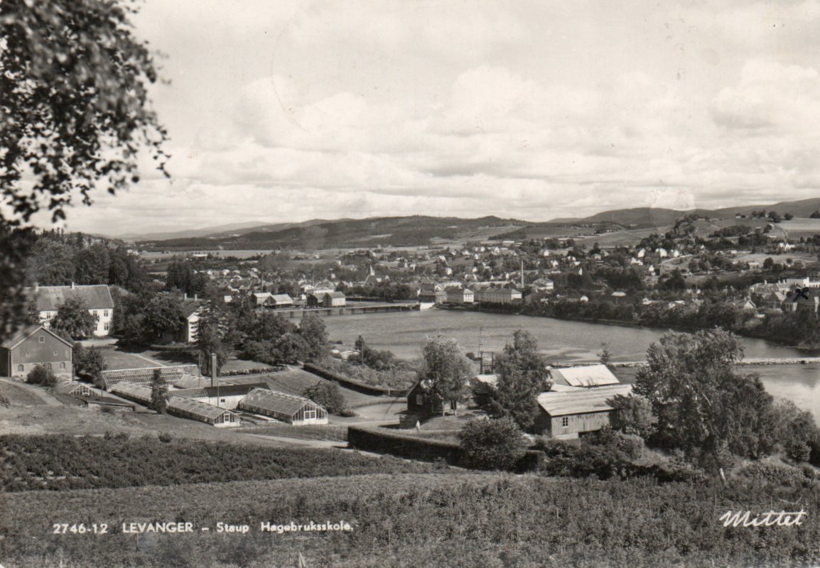 Levanger. Stemplet Heimdal 1953 + Oslo