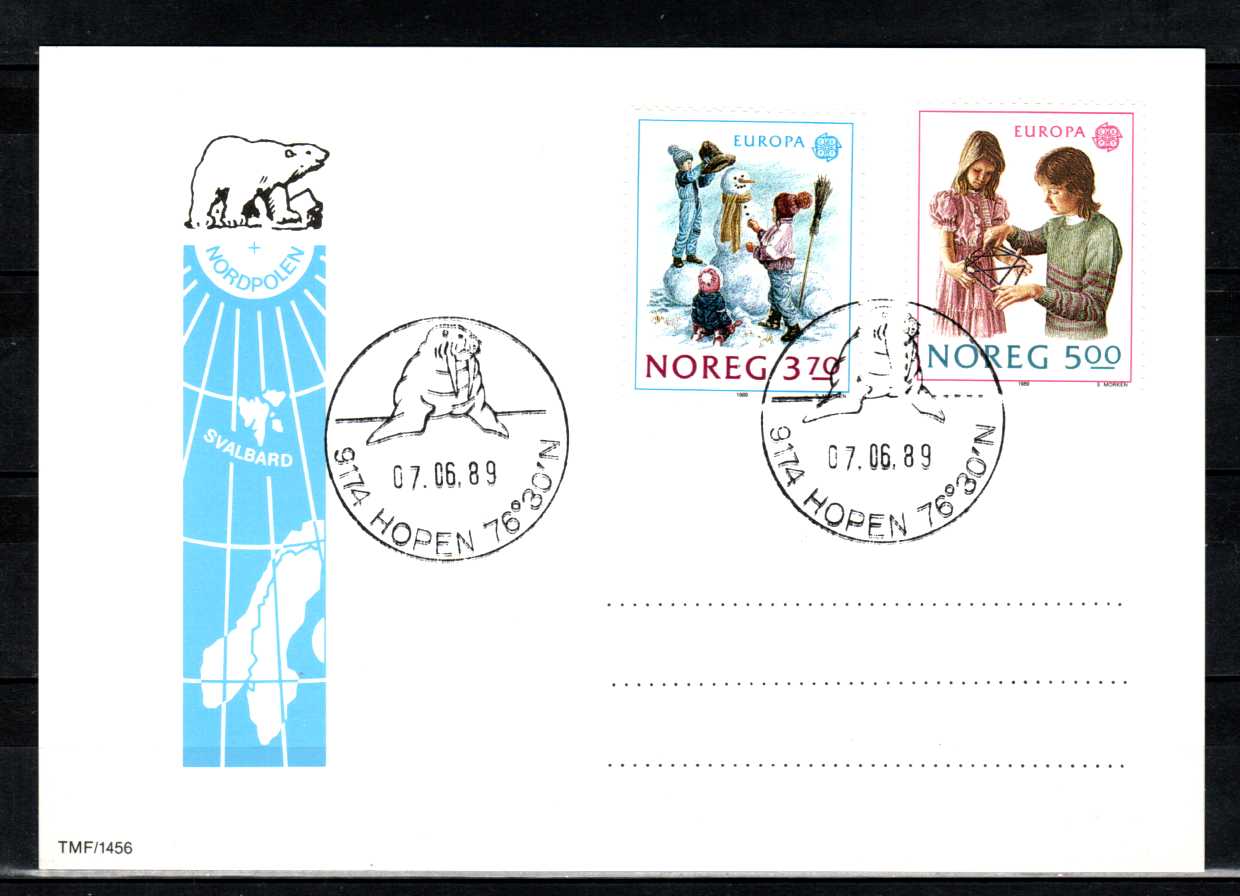 FDC HK 1068-69 stemplet Hopen
