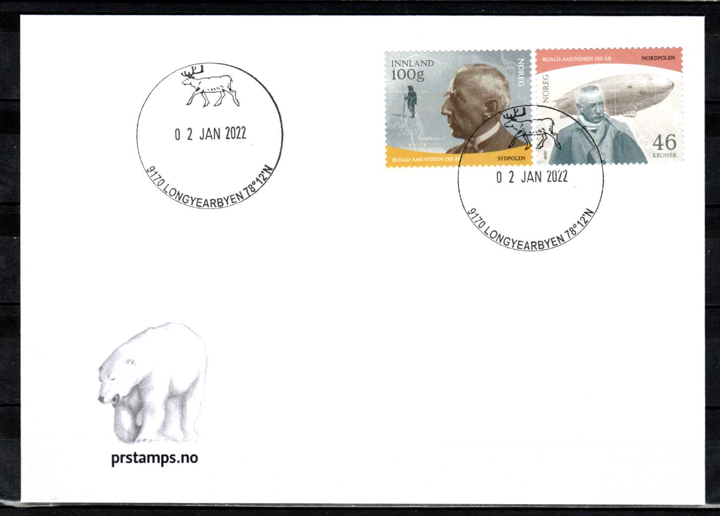 FDC HK 2067-68 stemplet Longyearbyen