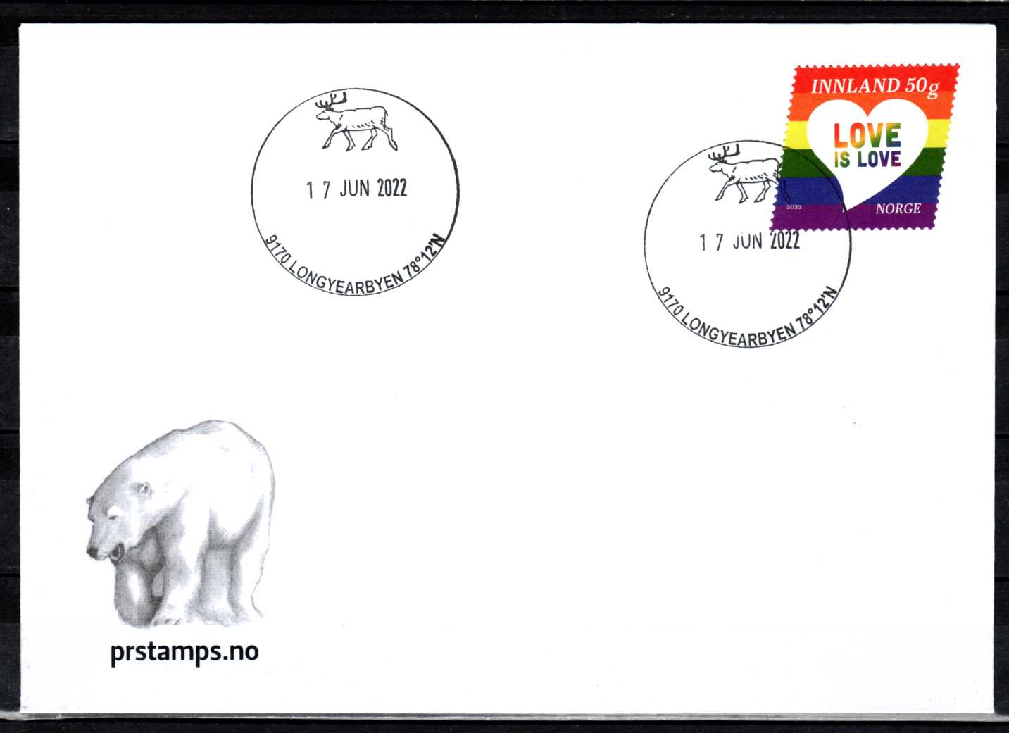 FDC HK 2078 stemplet Longyearbyen