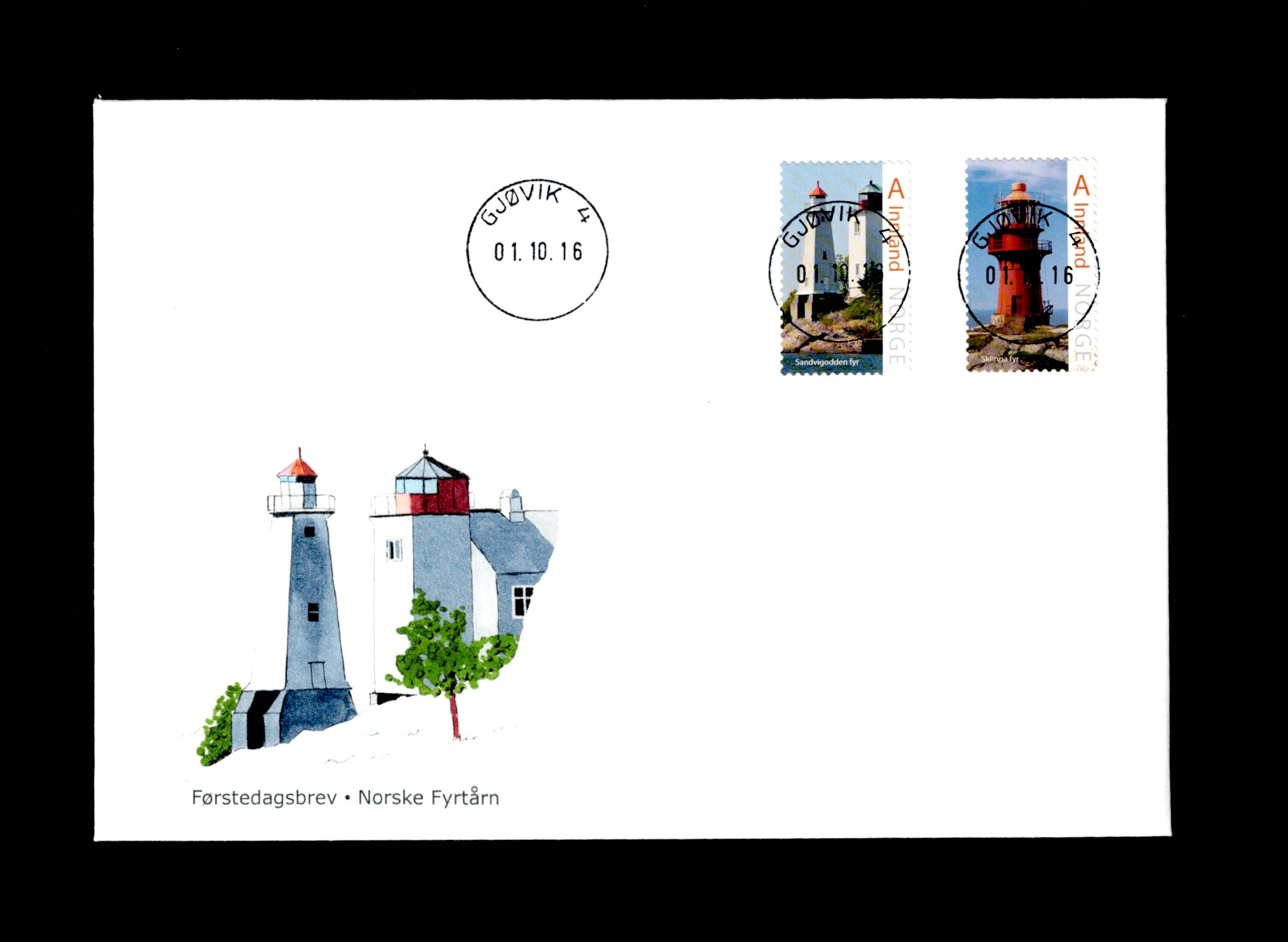 FDC 2016 NK1944-45 GJØVIK vignet MP (kun få)