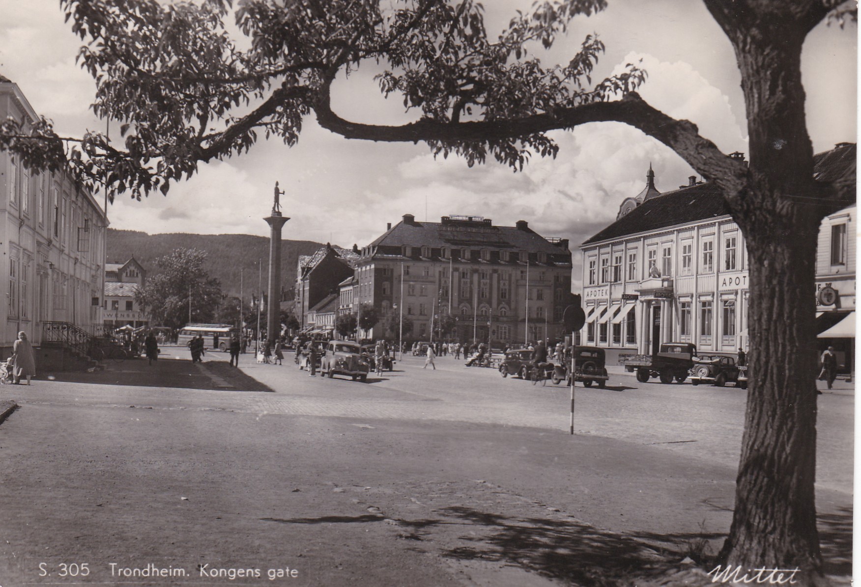 Trondheim. Kongens gate ( Mittet S 305)