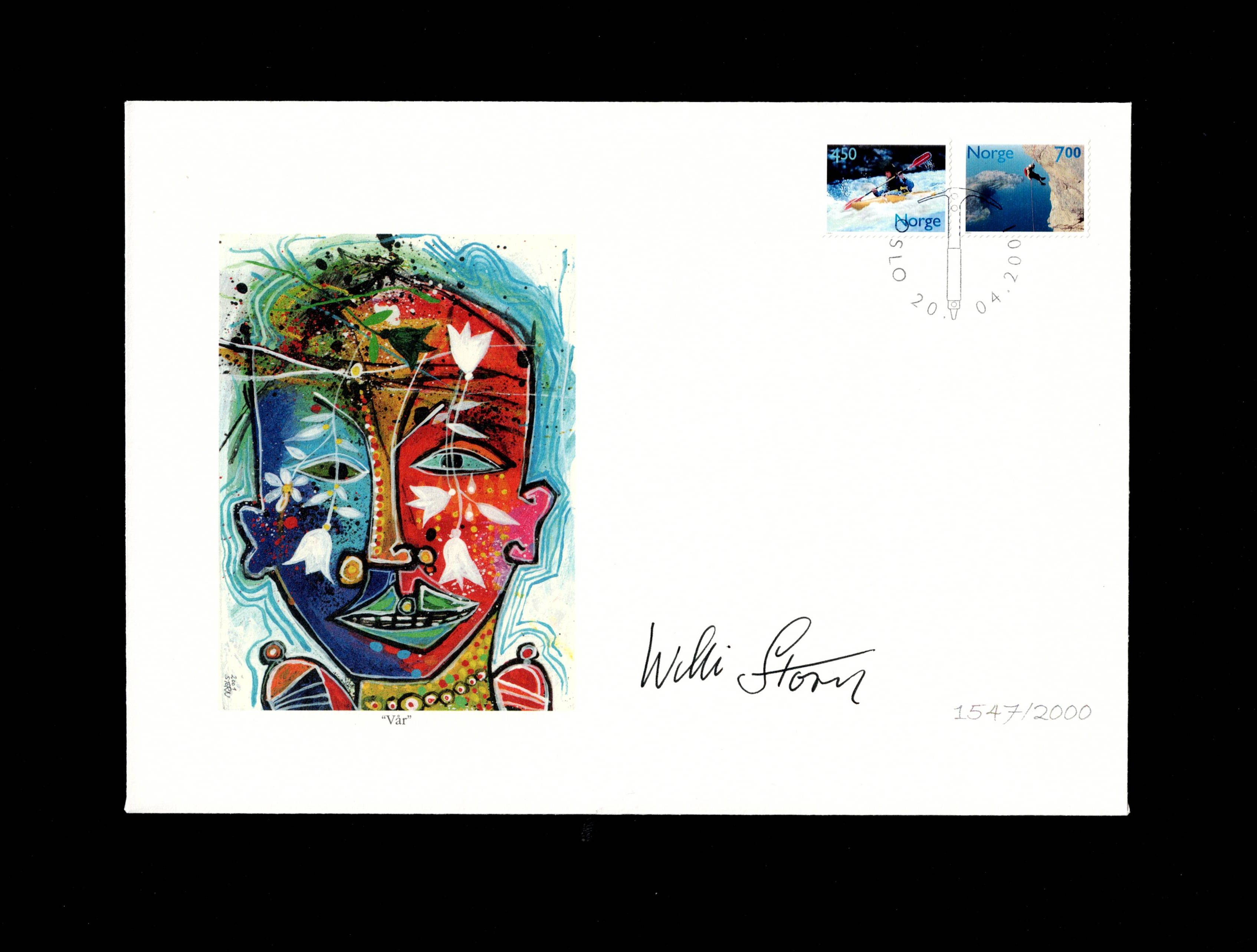 FDC 2001 NK1424-25 Aktiv Fritid signert Willibald Storm
