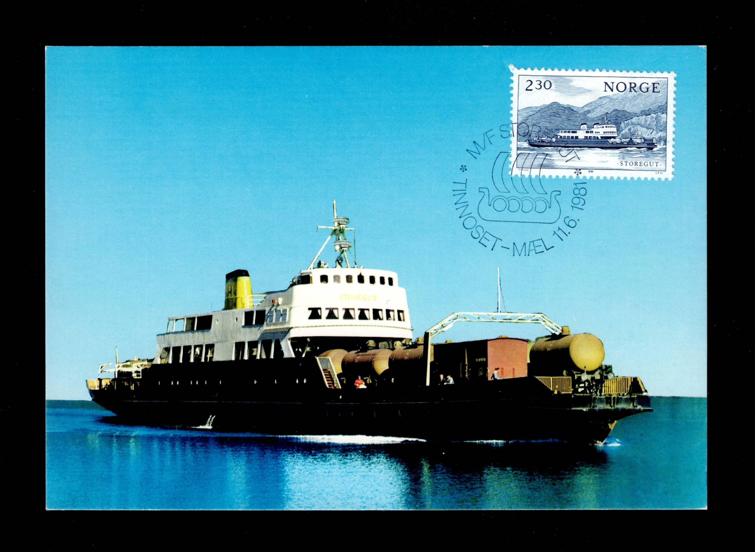 FDC 1981 NK892 Innsjøskipsfart på kort