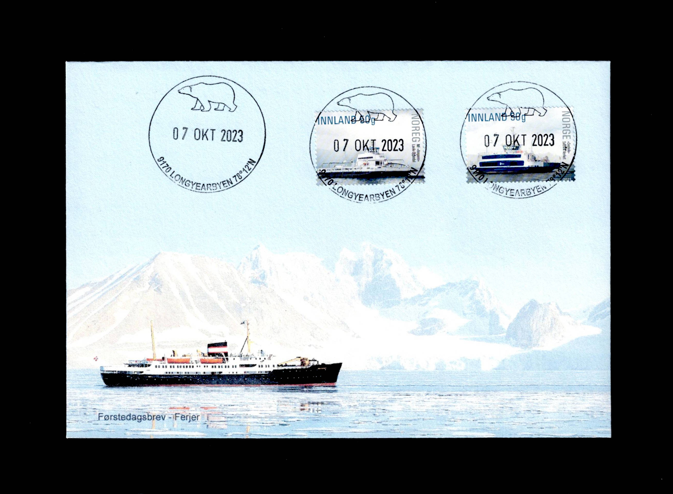 FDC 2023 NK2105-06 Ferjer Longyearbyen vignet MP (5)