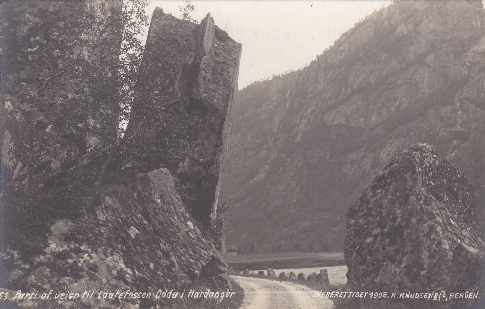 Parti fra veien til Laatefossen, Odde i Hardanger (K.Knudsen 53)