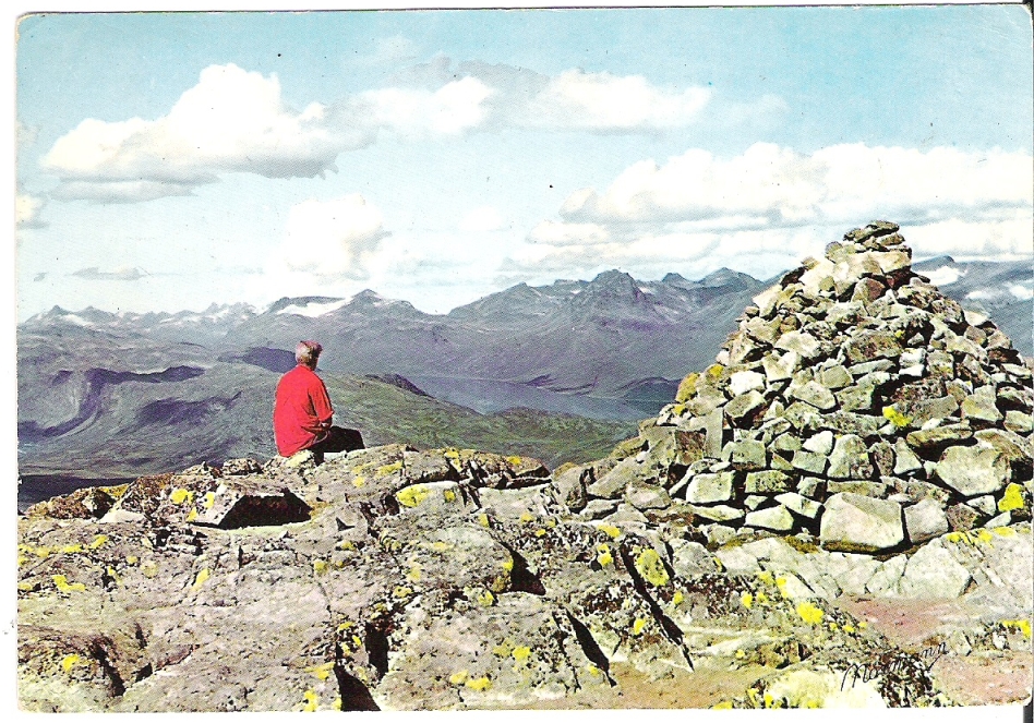 Utsikt fra Bitihorn 1985, stpl Haukeland Sykehus. Normann G-35-13