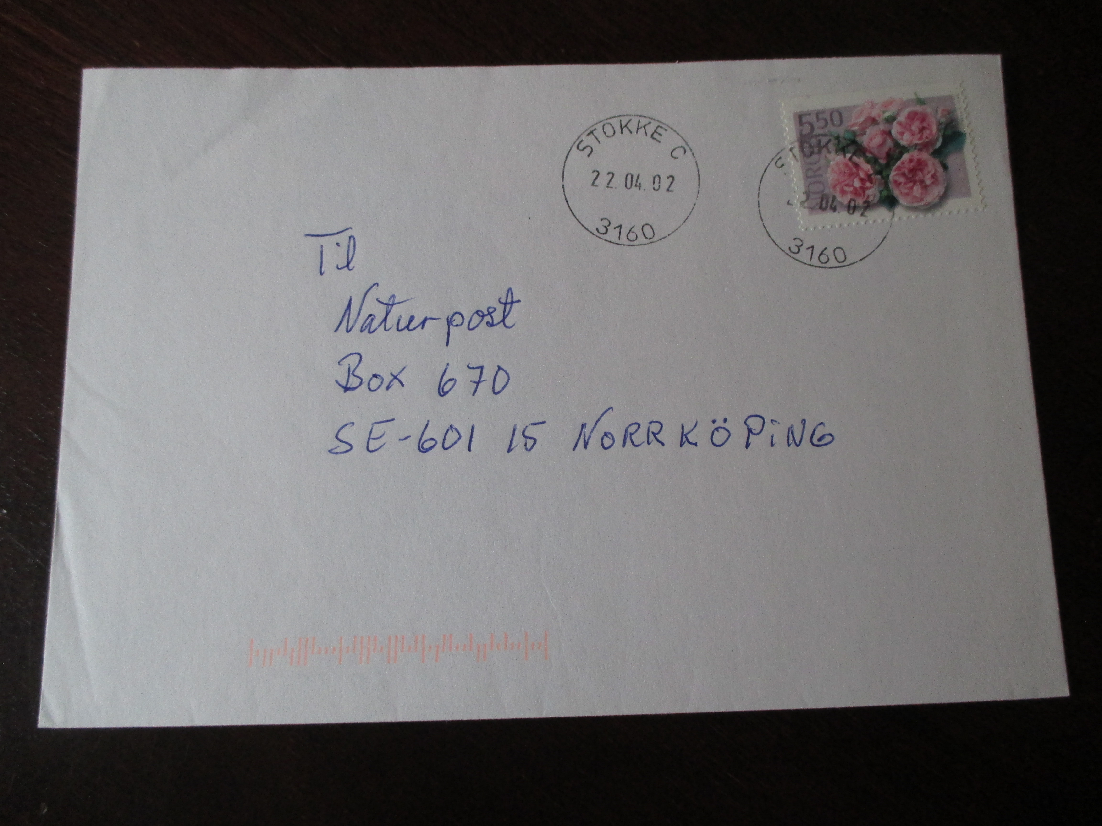 Brev st. Stokke C 22.04.2002. (I24N)