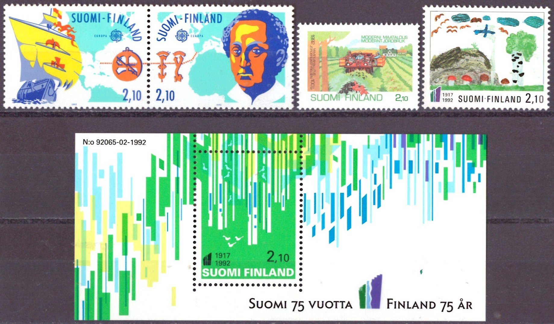 FINLAND. AFA 1167-68,75-77. POSTFRISK**    (50,-)