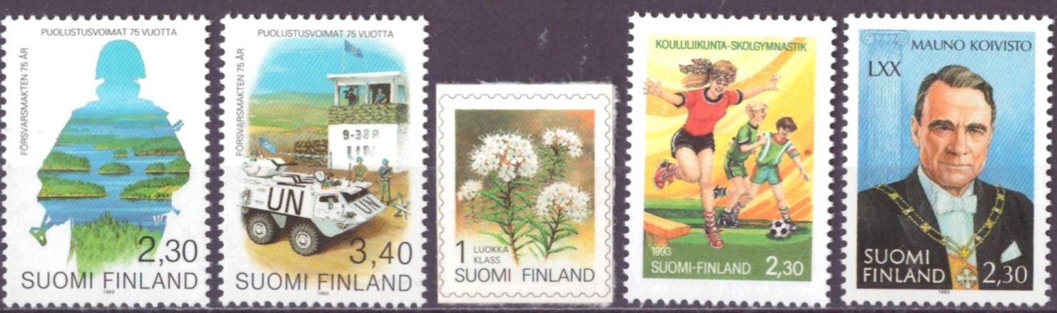 FINLAND. AFA 1204-05,11,21,24. POSTFRISK** (45,-)