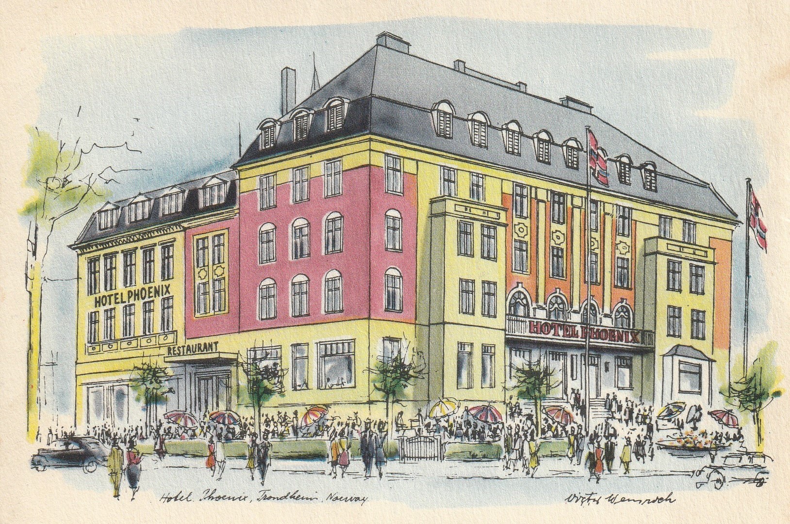 Hotel Phonix, Trondheim. Andberg & Søn . Unum Småf