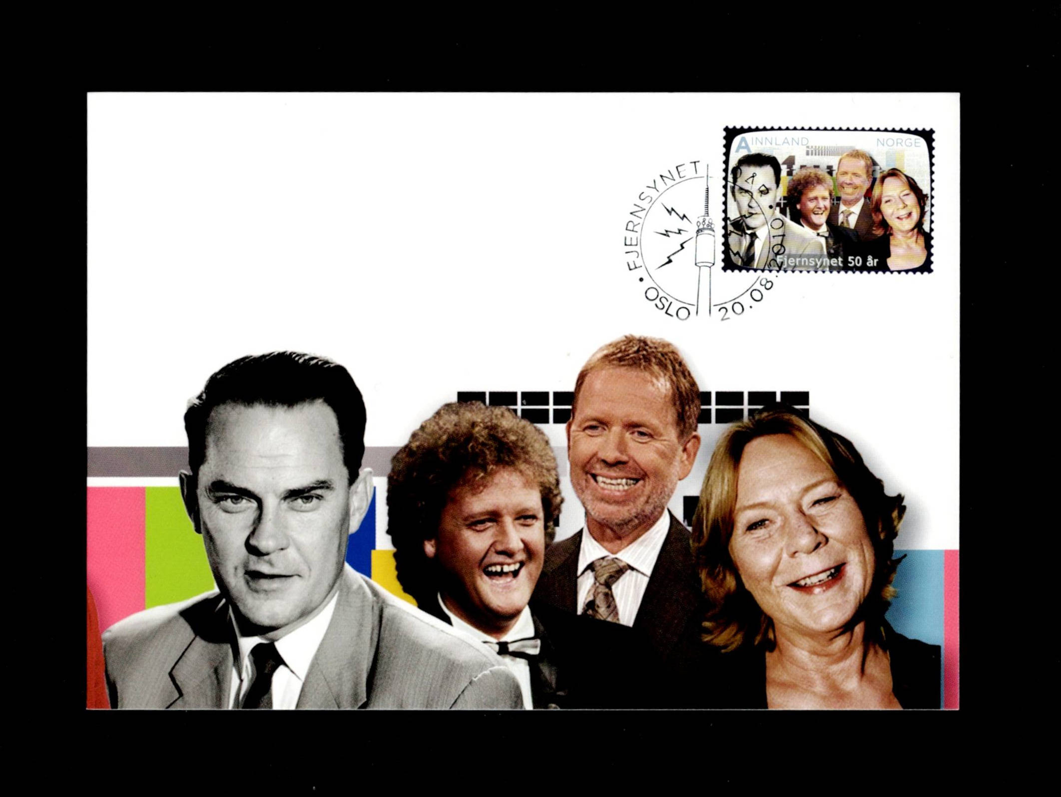 FDC 2010 NK1763 Fjernsynet 50 år på kort