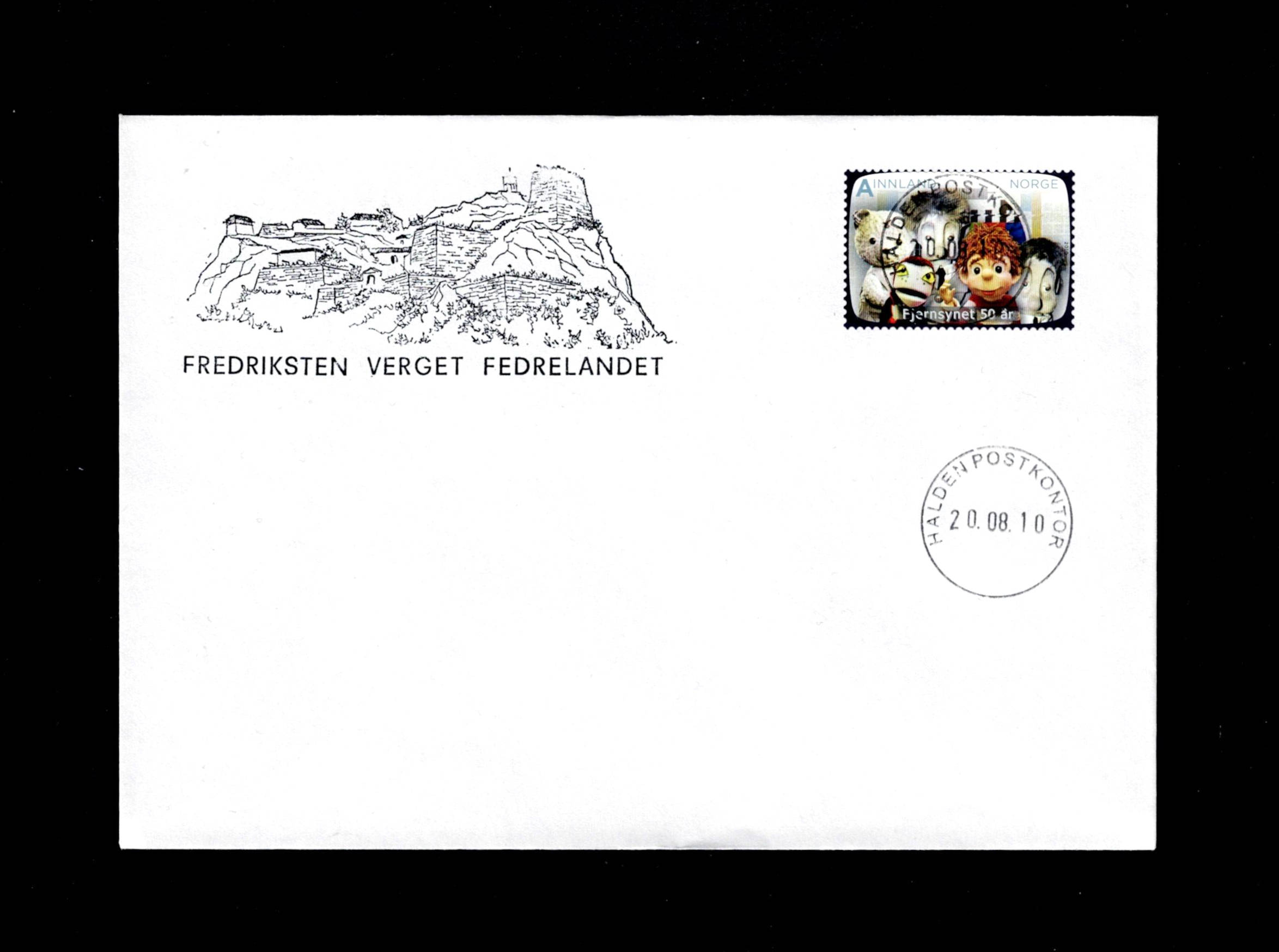 FDC 2010 NK1761 HALDEN vignet Fredriksten