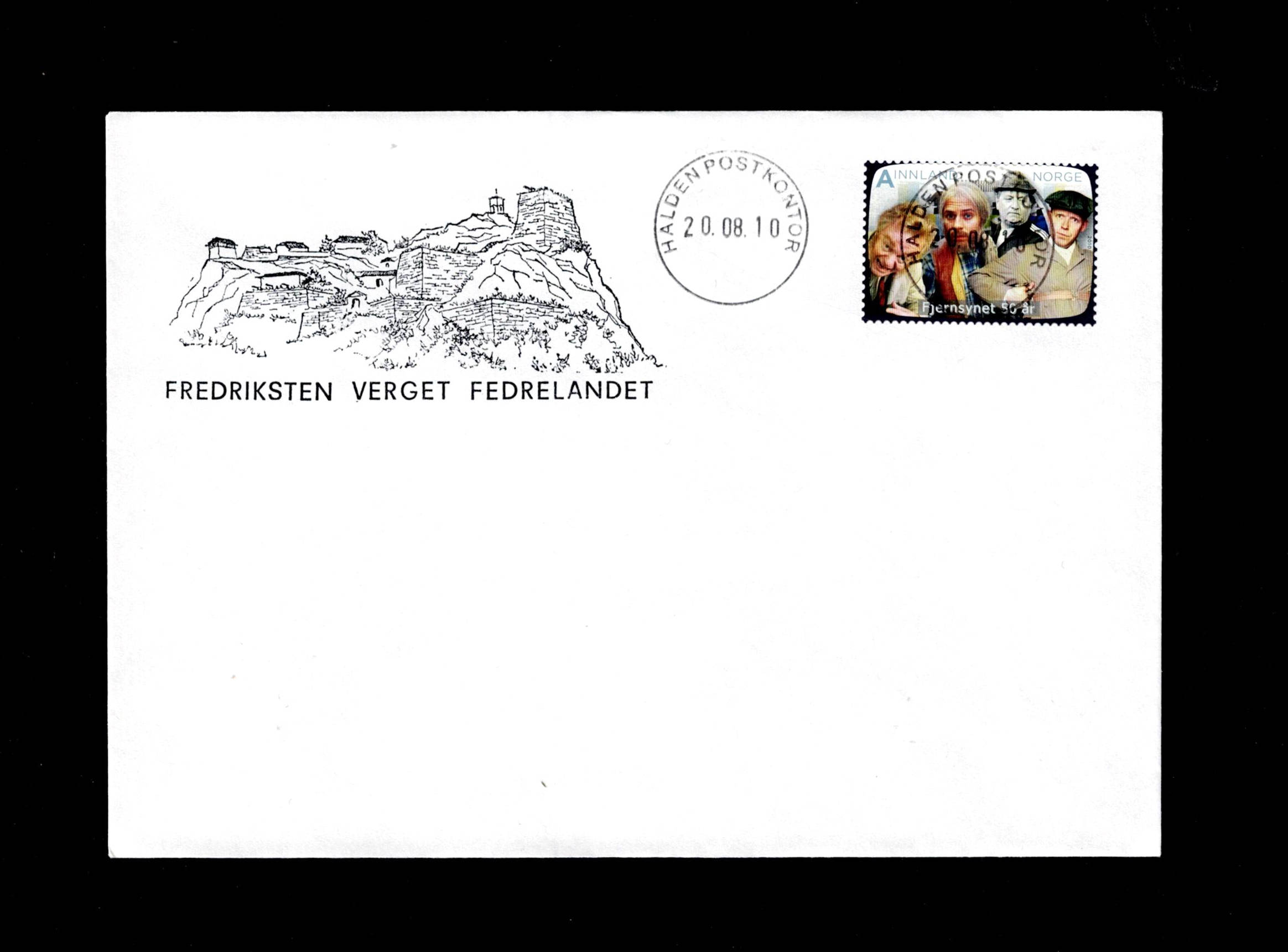 FDC 2010 NK1762 HALDEN vignet Fredriksten