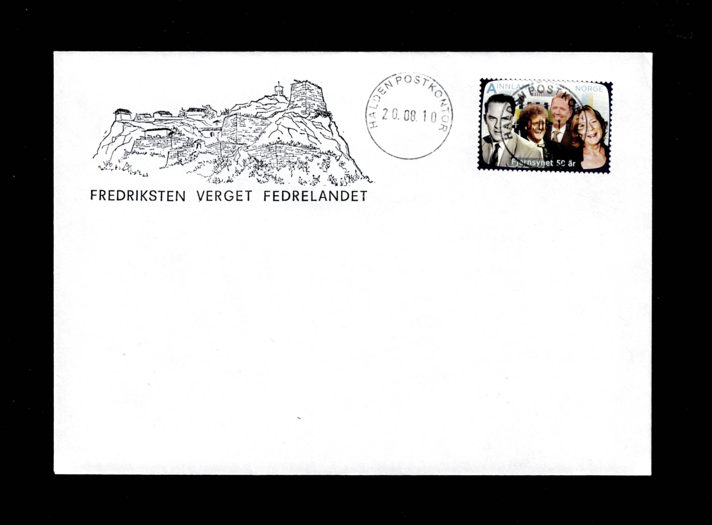 FDC 2010 NK1763 HALDEN vignet Fredriksten