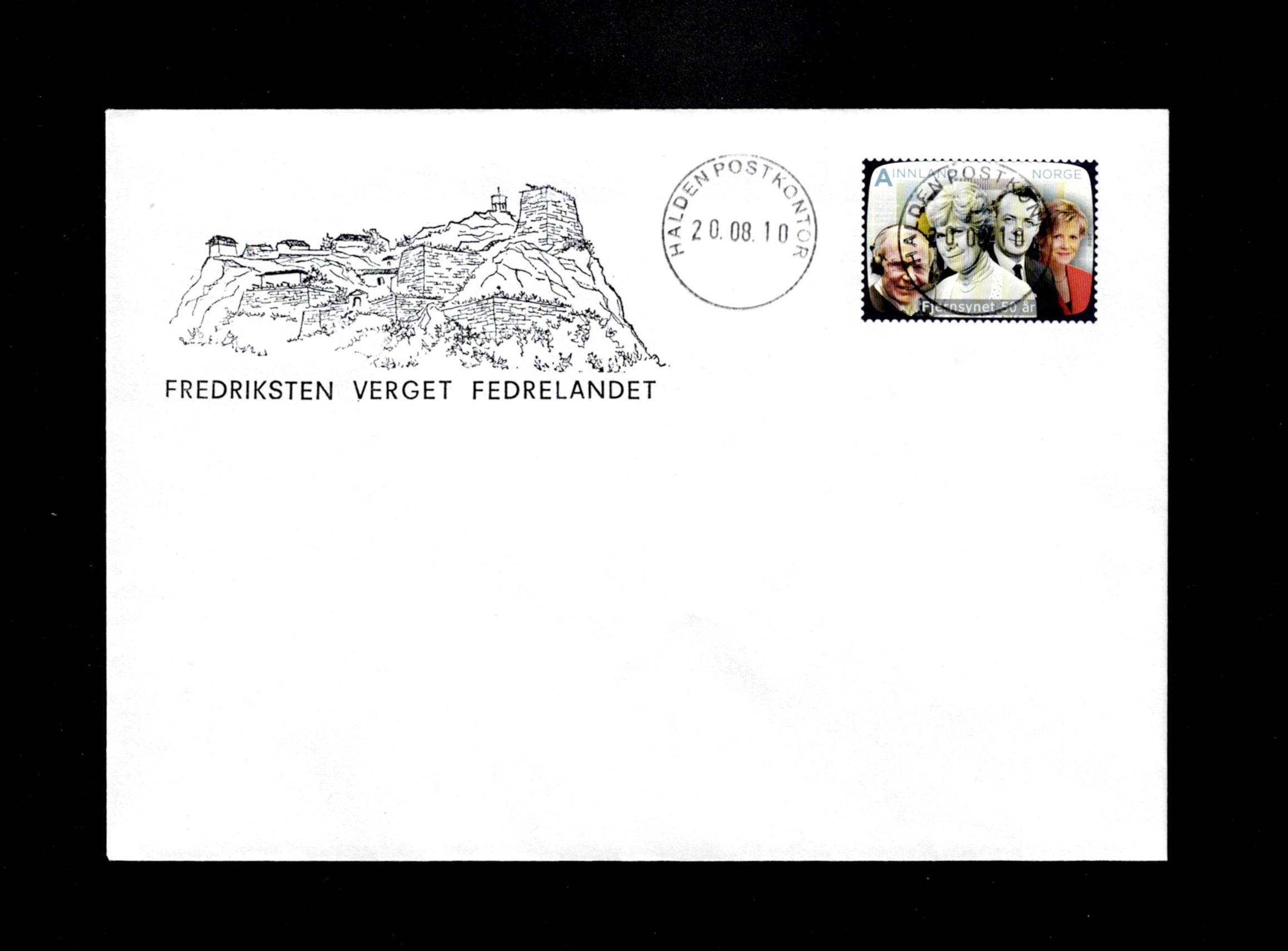 FDC 2010 NK1764 HALDEN vignet Fredriksten