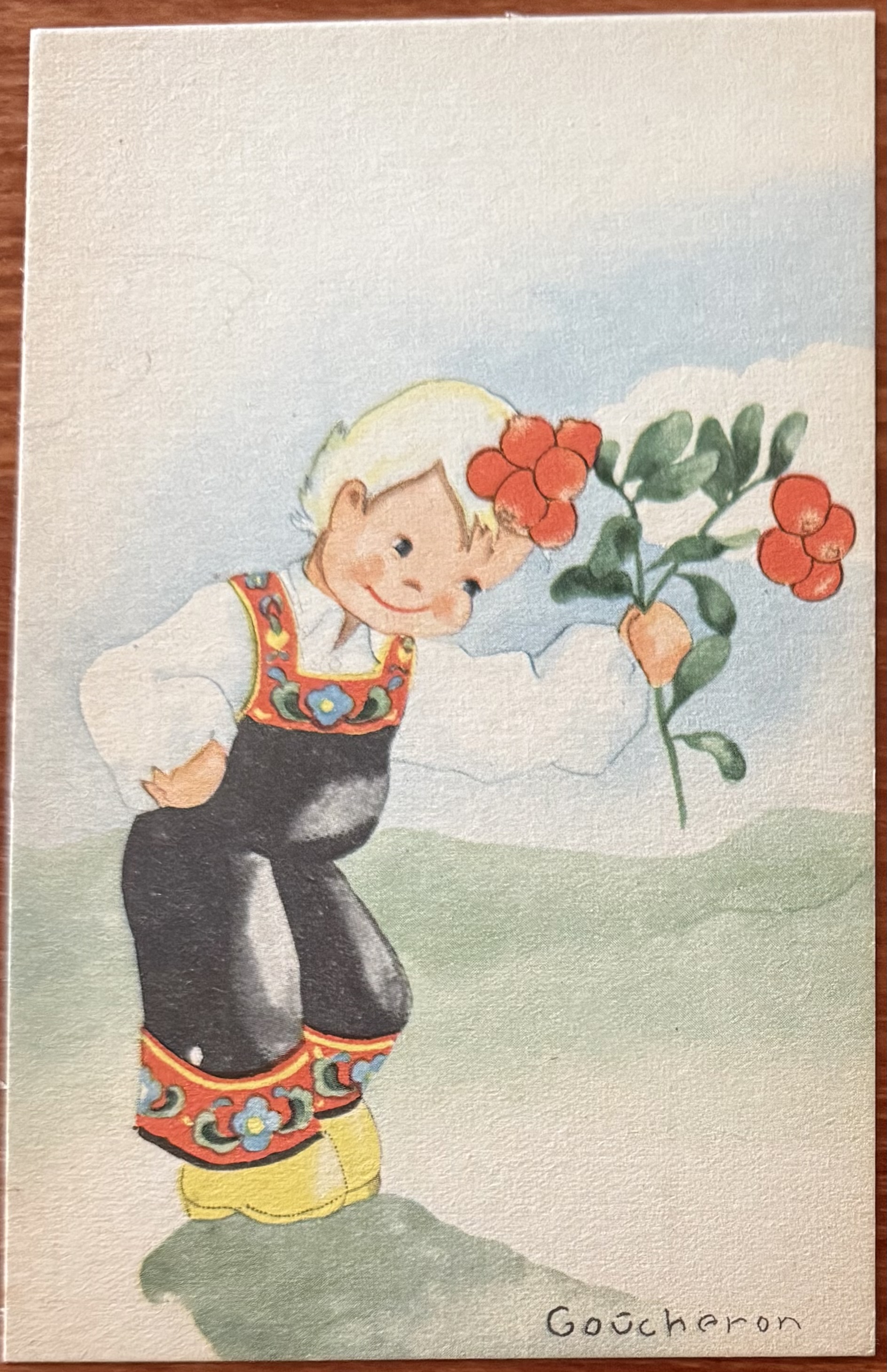 Coucheron, J.H.K. 514, Gutt m/blomster